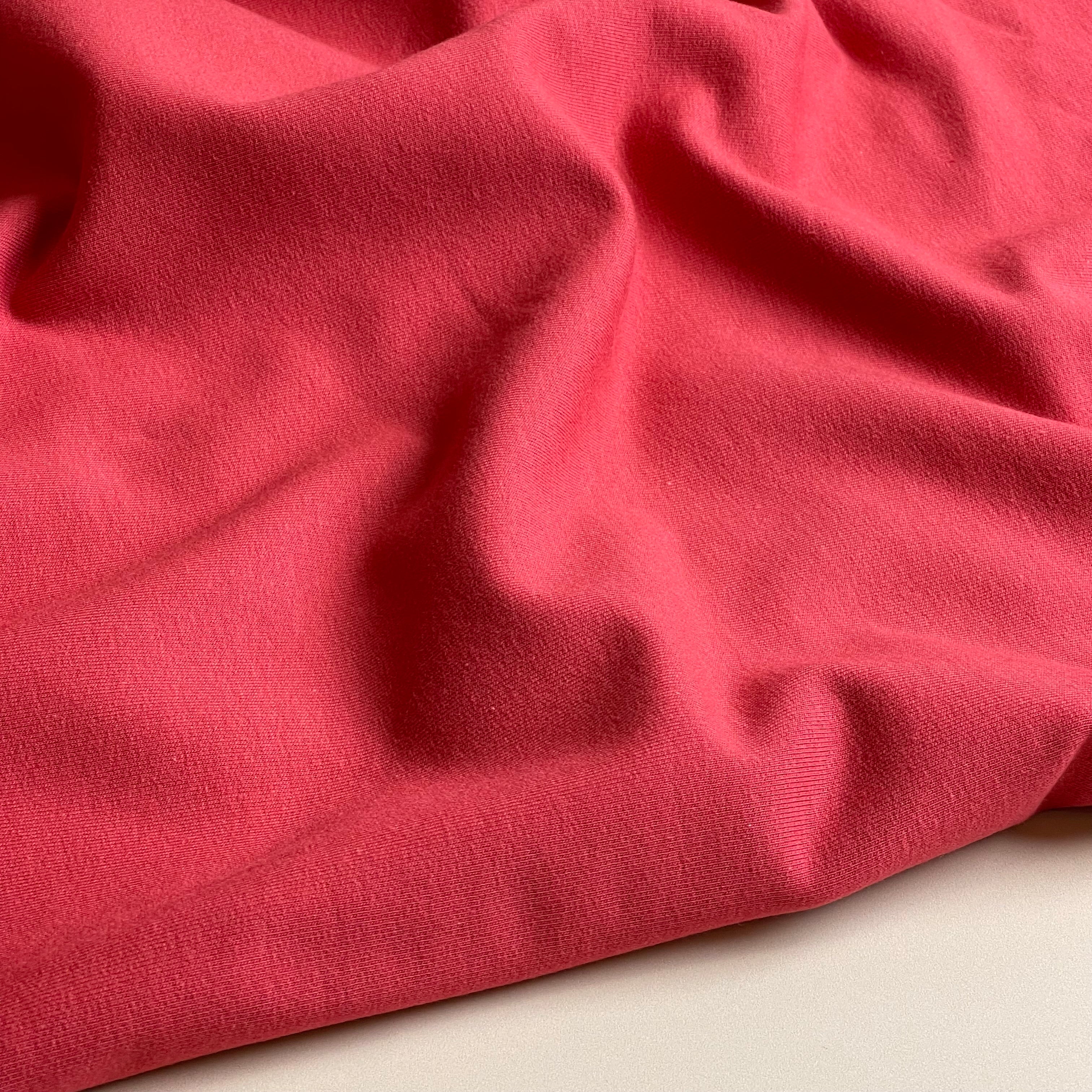 Brushed Sweatshirting in Light Maroon