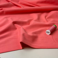 Essential Chic Coral Plain Cotton Jersey Fabric