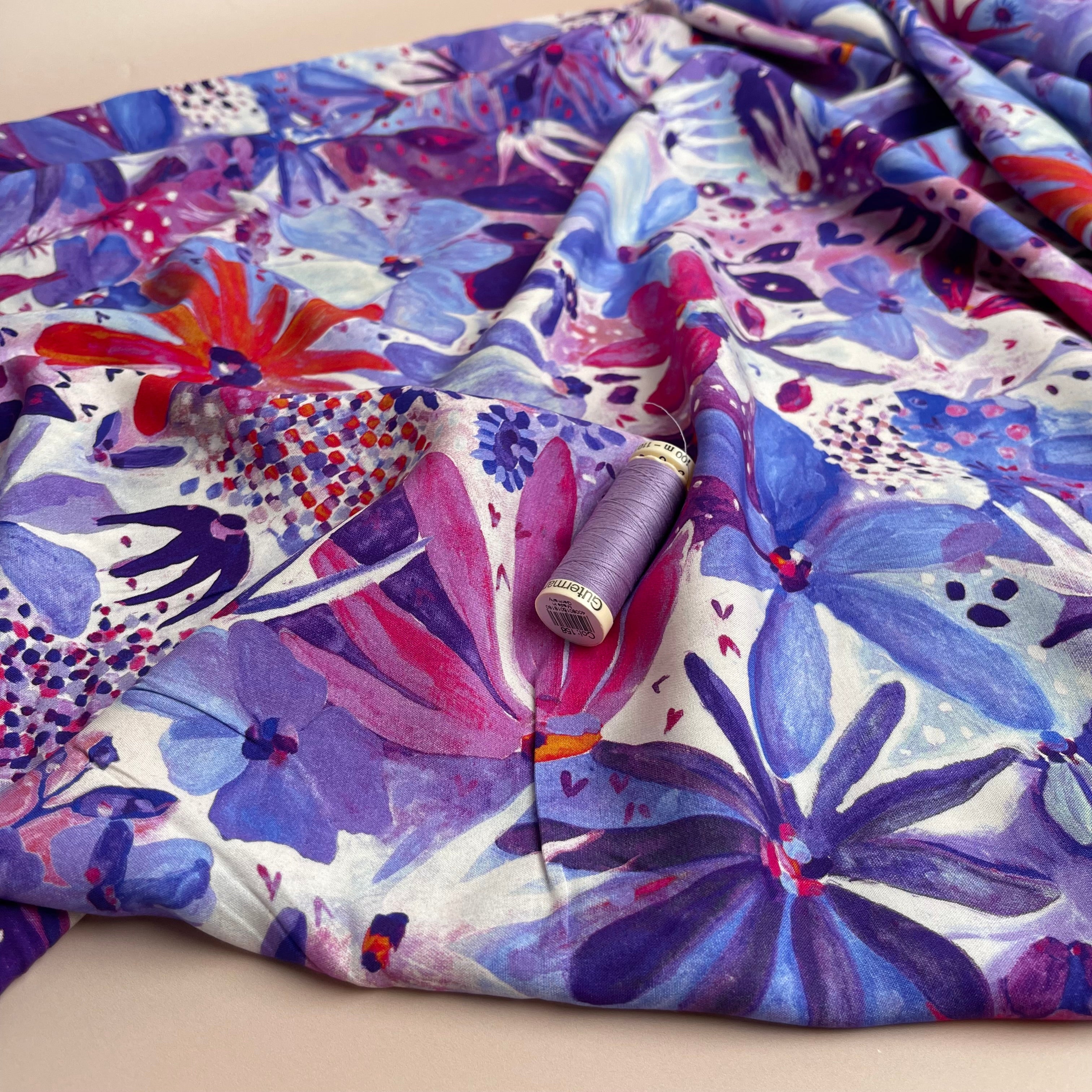 Nerida Hansen - Soiree Purple Viscose with LENZING™ ECOVERO™ fibres