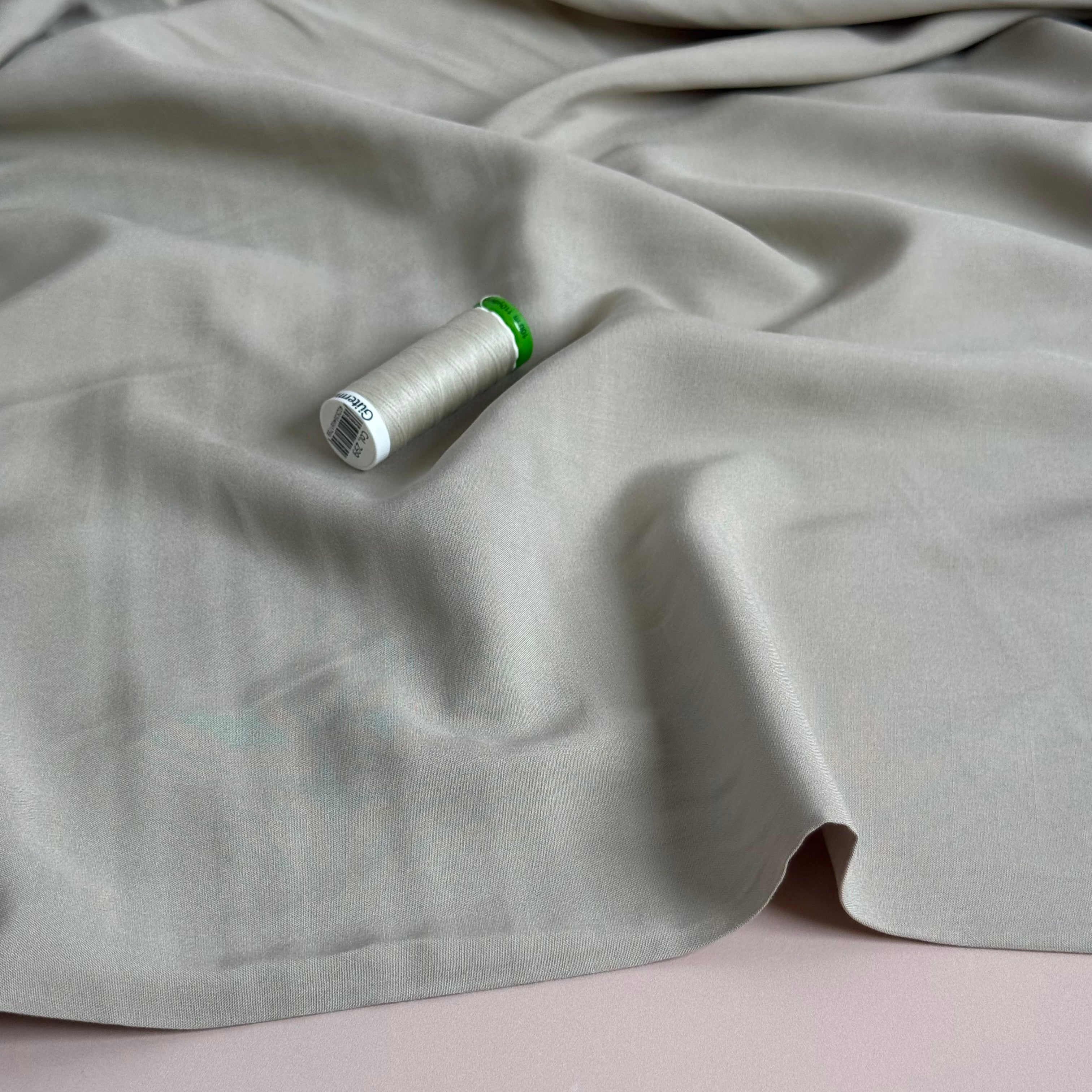 Elegance Sand Plain ECOVERO Viscose Fabric