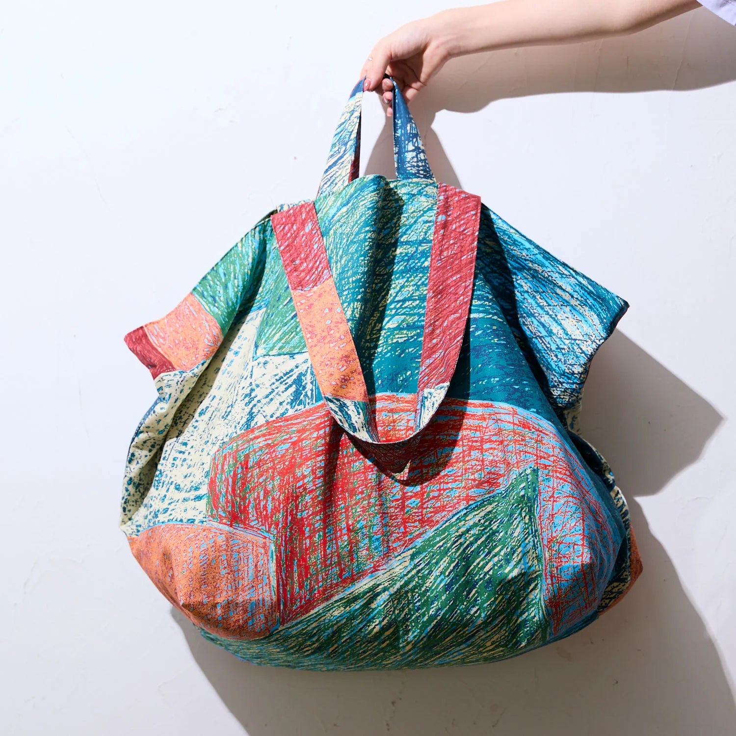 Keshiki - Station City Cotton Viyella Red & Green