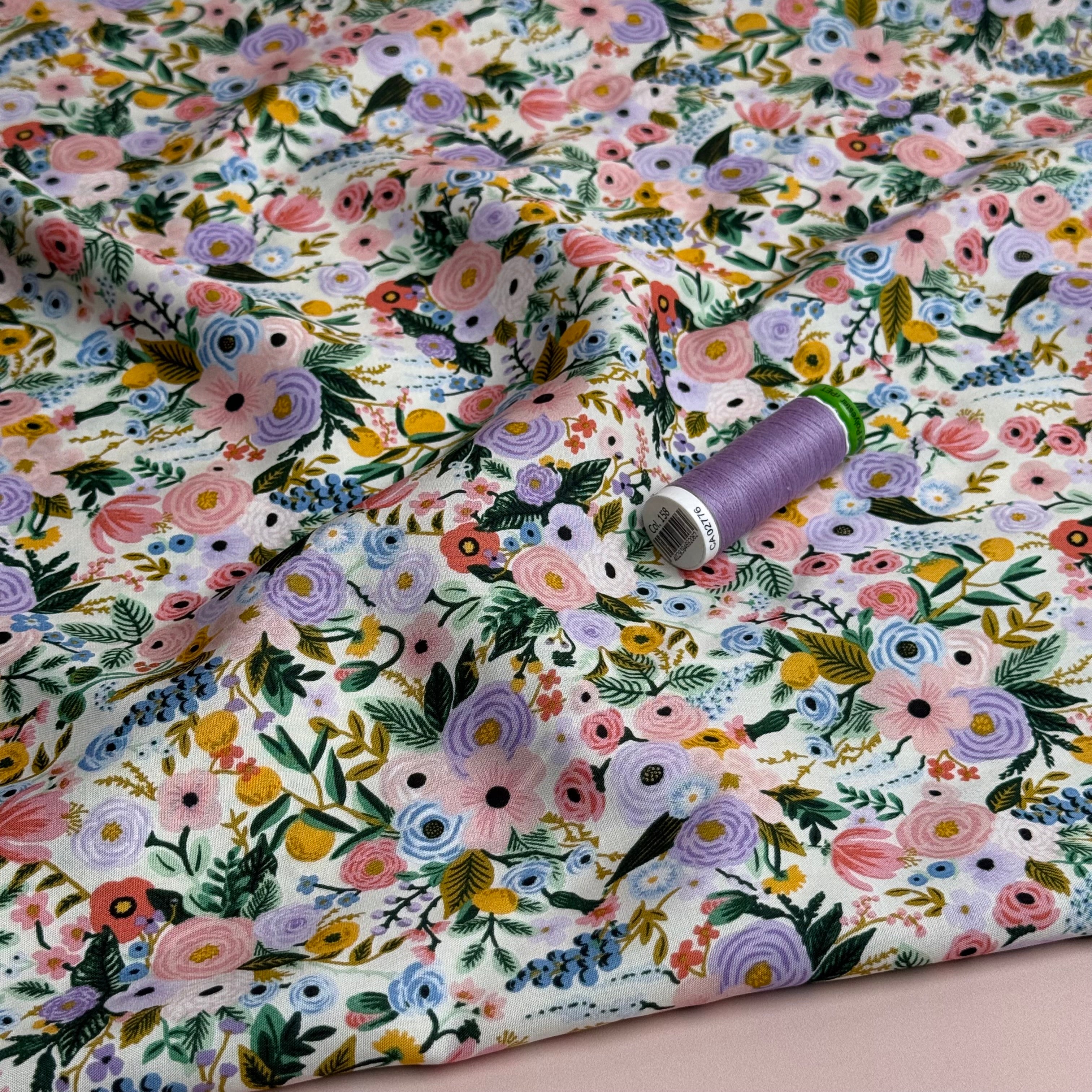 Rifle Paper Co -  Petite Garden Party in Ivory Rayon Fabric
