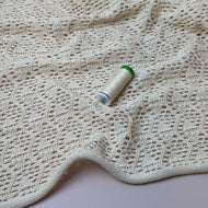 Pure Cotton Crochet Knit in Neutral