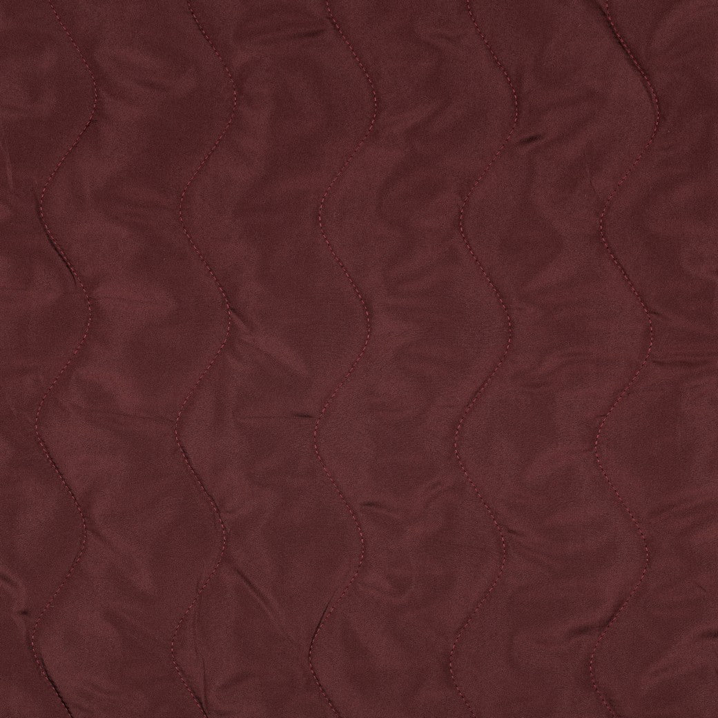 Zigzag Deep Plum Quilted Puffer Fabric