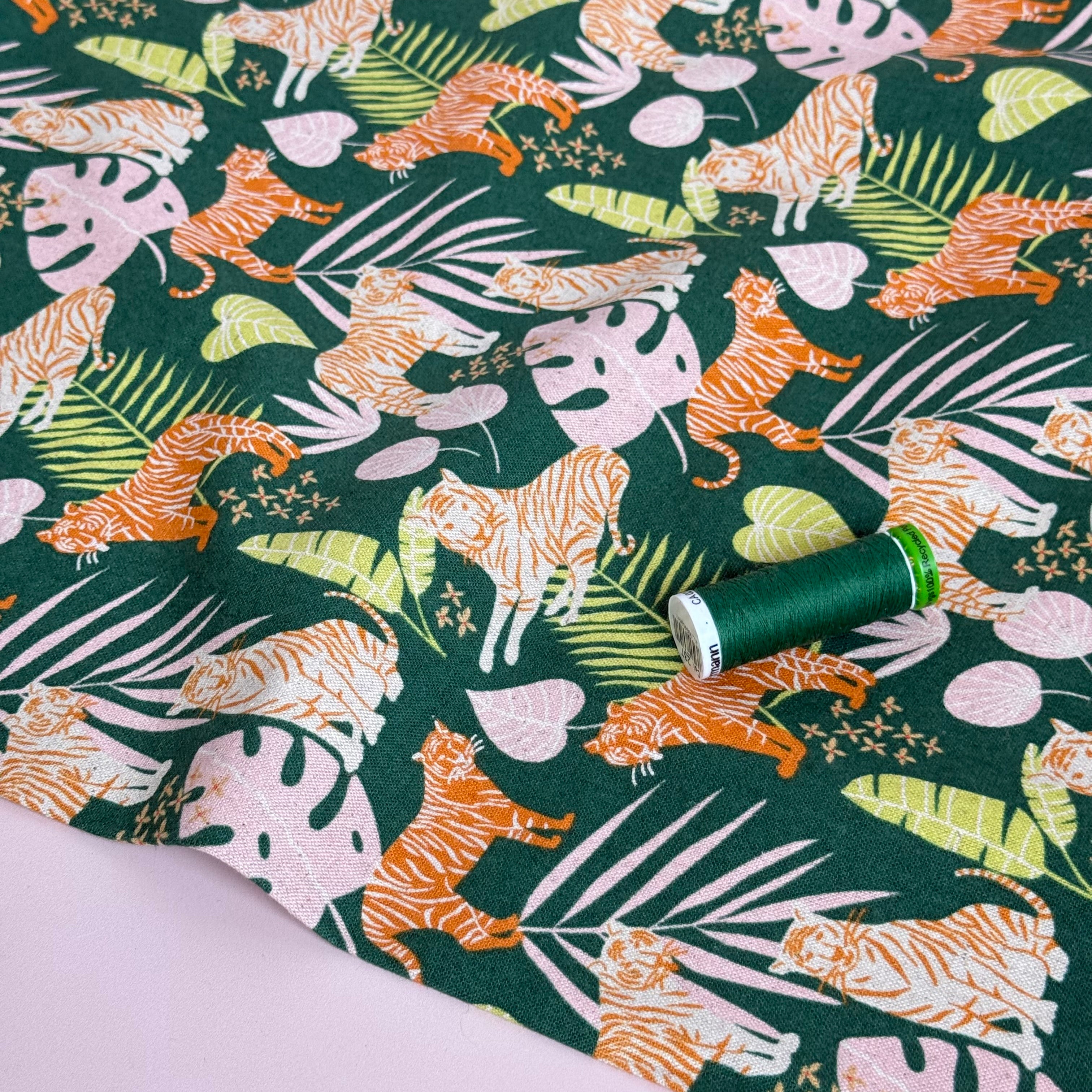 Cotton and Steel - Jungle Cruisin Rainforest Unbleached Cotton Canva