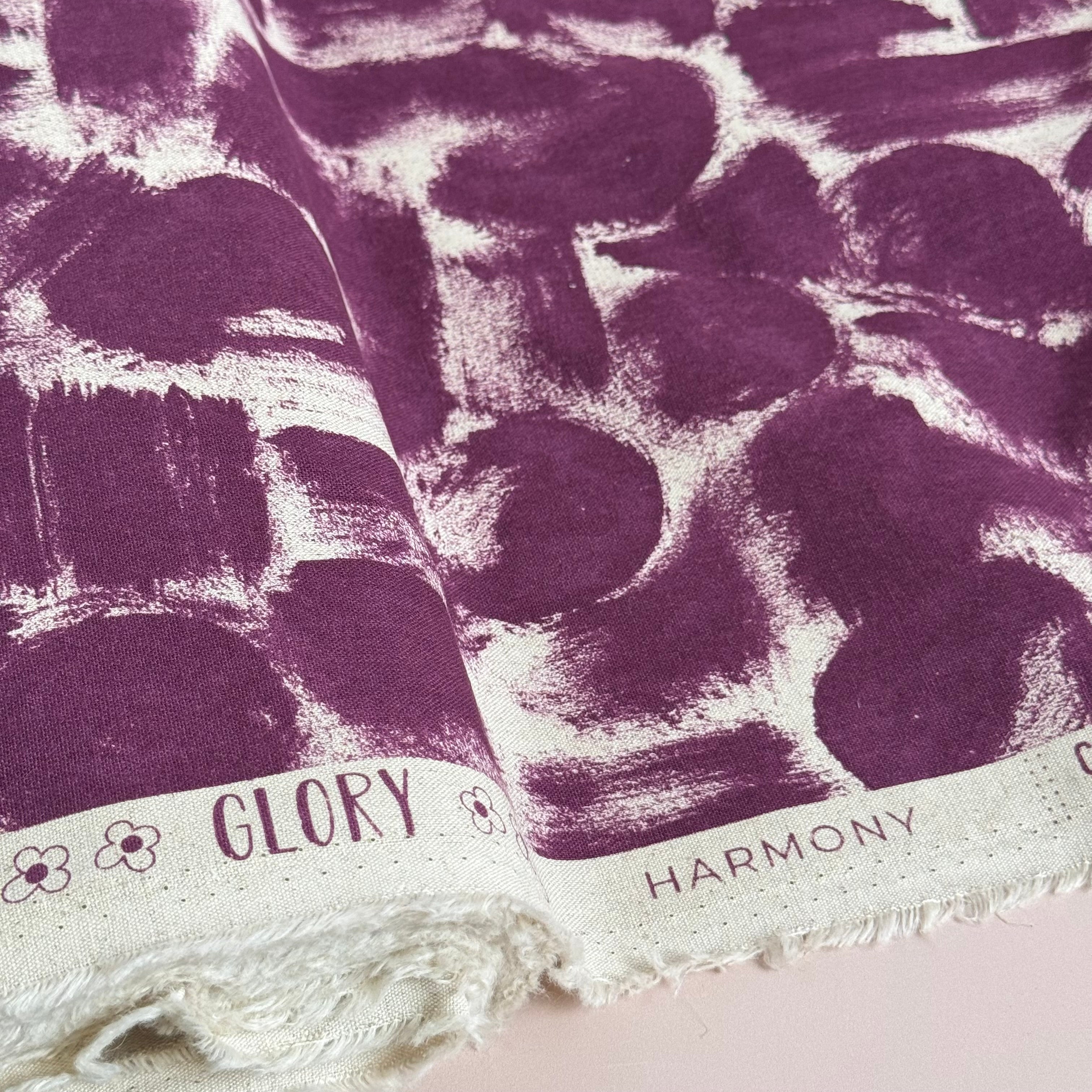 Cotton and Steel - Harmony Crushed Berries Unbleached Cotton Canvas