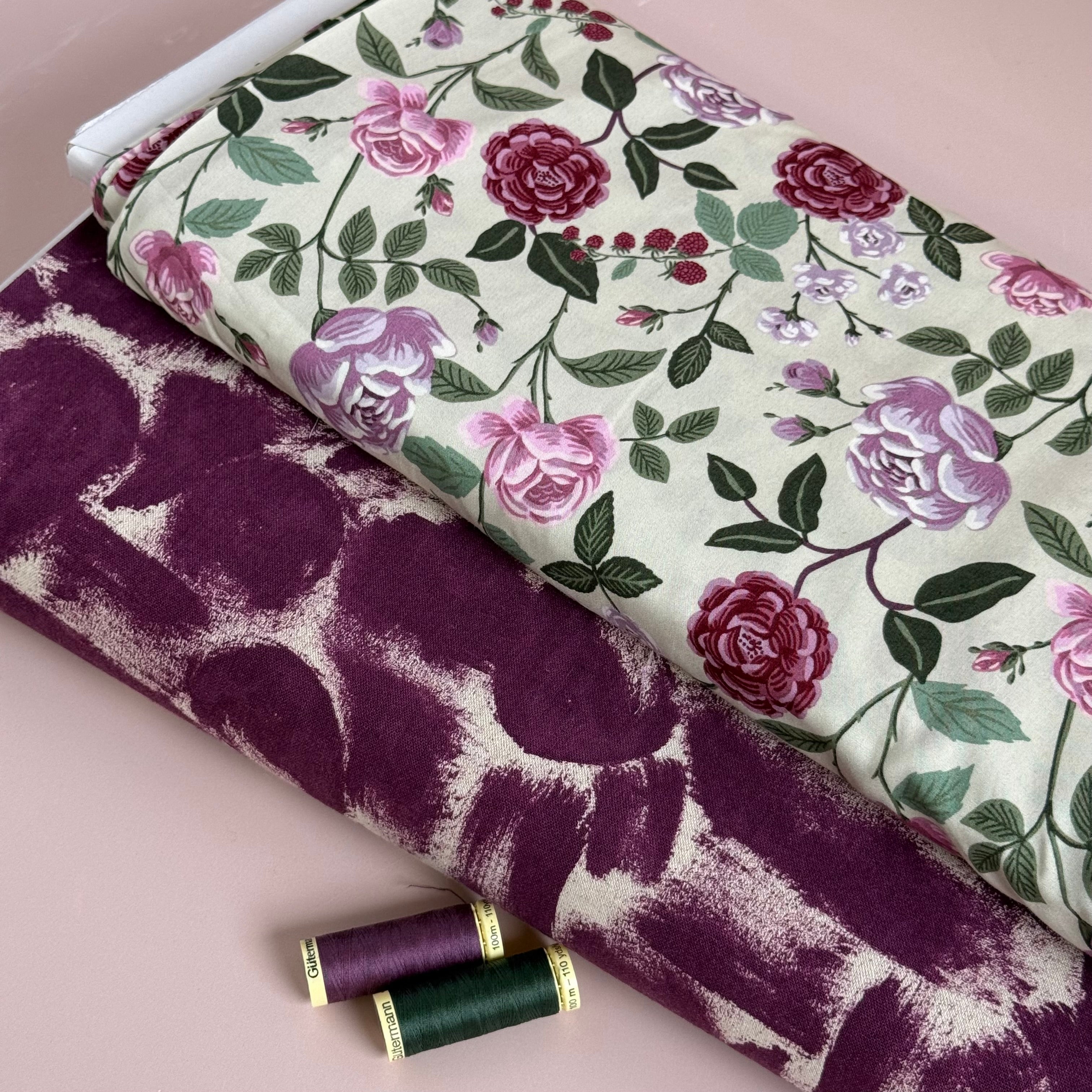 Cotton and Steel - Harmony Crushed Berries Unbleached Cotton Canvas