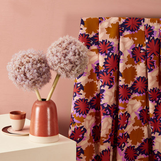 REMNANT 1.88 Metre - Atelier Brunette - Waterlily Maple EcoVero™️ Viscose Fabric