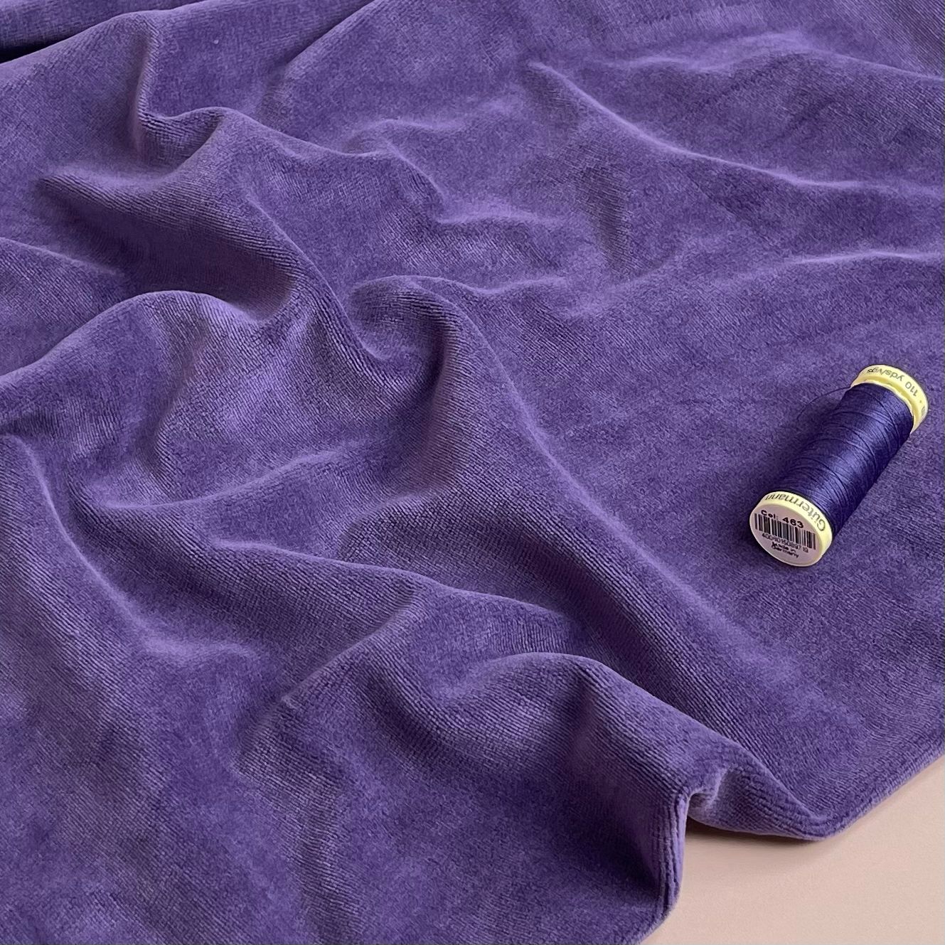 Royal Purple Modal Blend Velour / Velvet Fabric