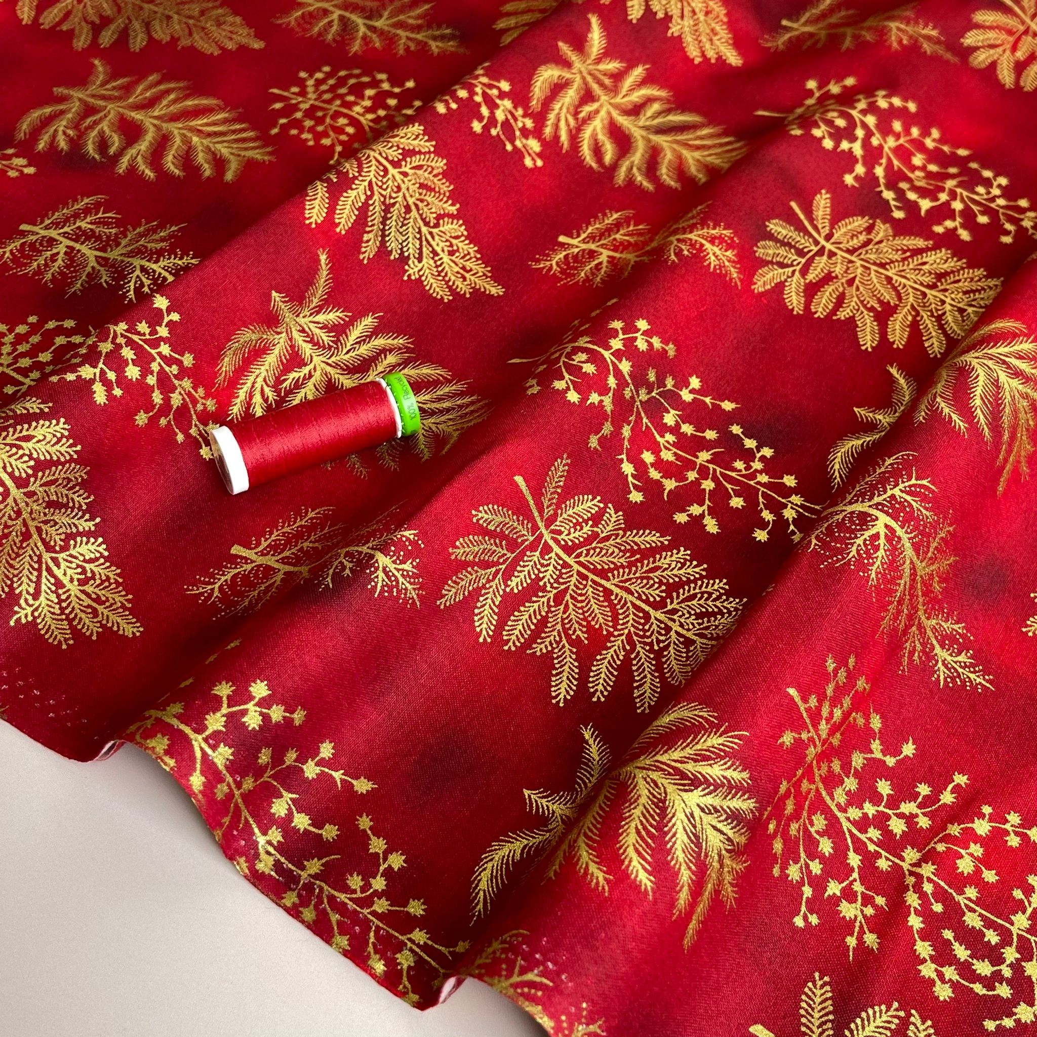 Christmas Trees Cotton Poplin Fabric