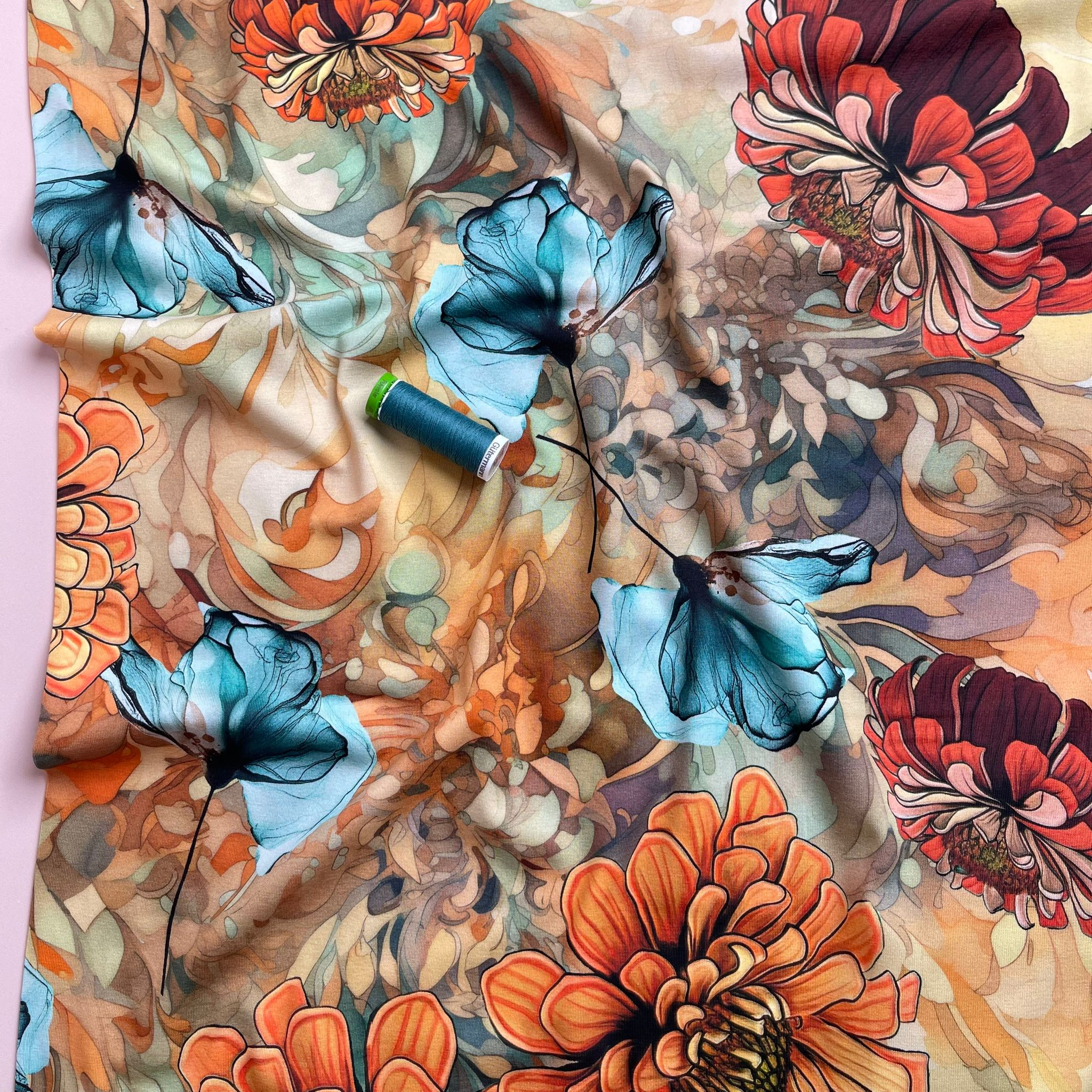 Danish Design - Autumn Floral Cotton Jersey