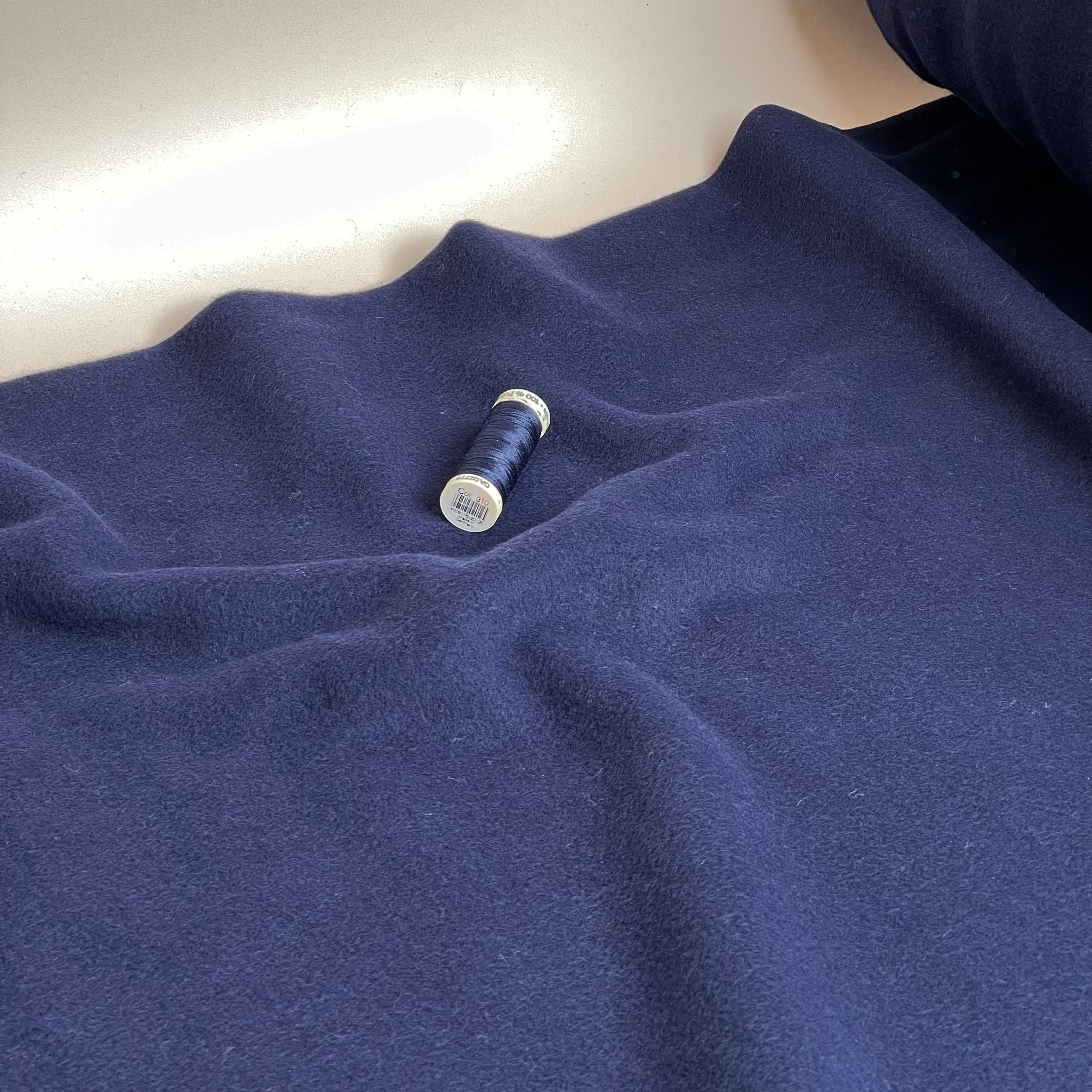 Pure Organic Cotton Fleece in Navy