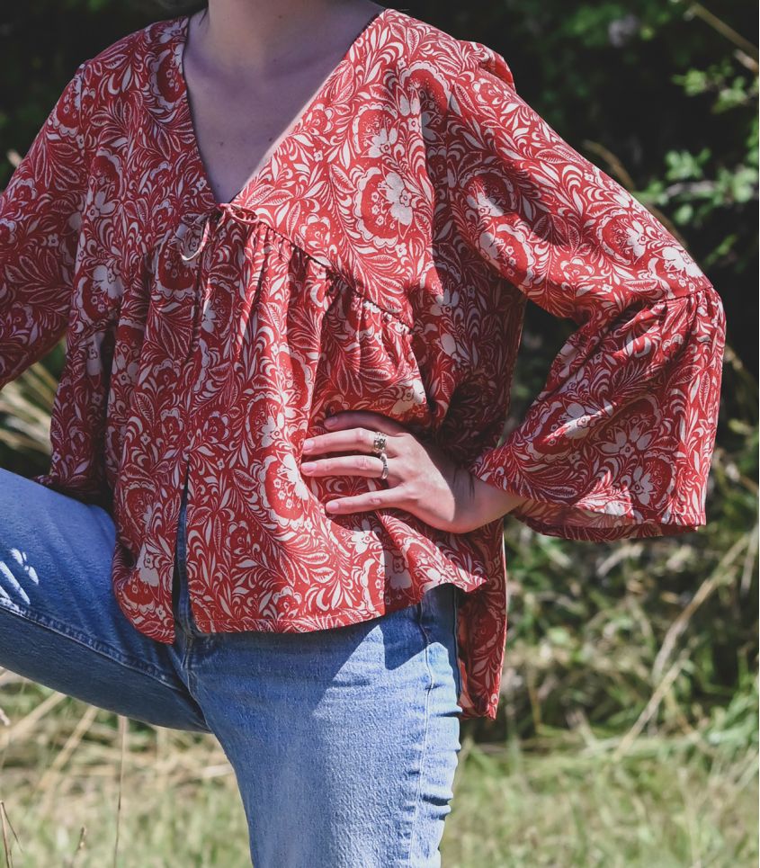 Cousette - Maarinsky in Brick Red Viscose Fabric