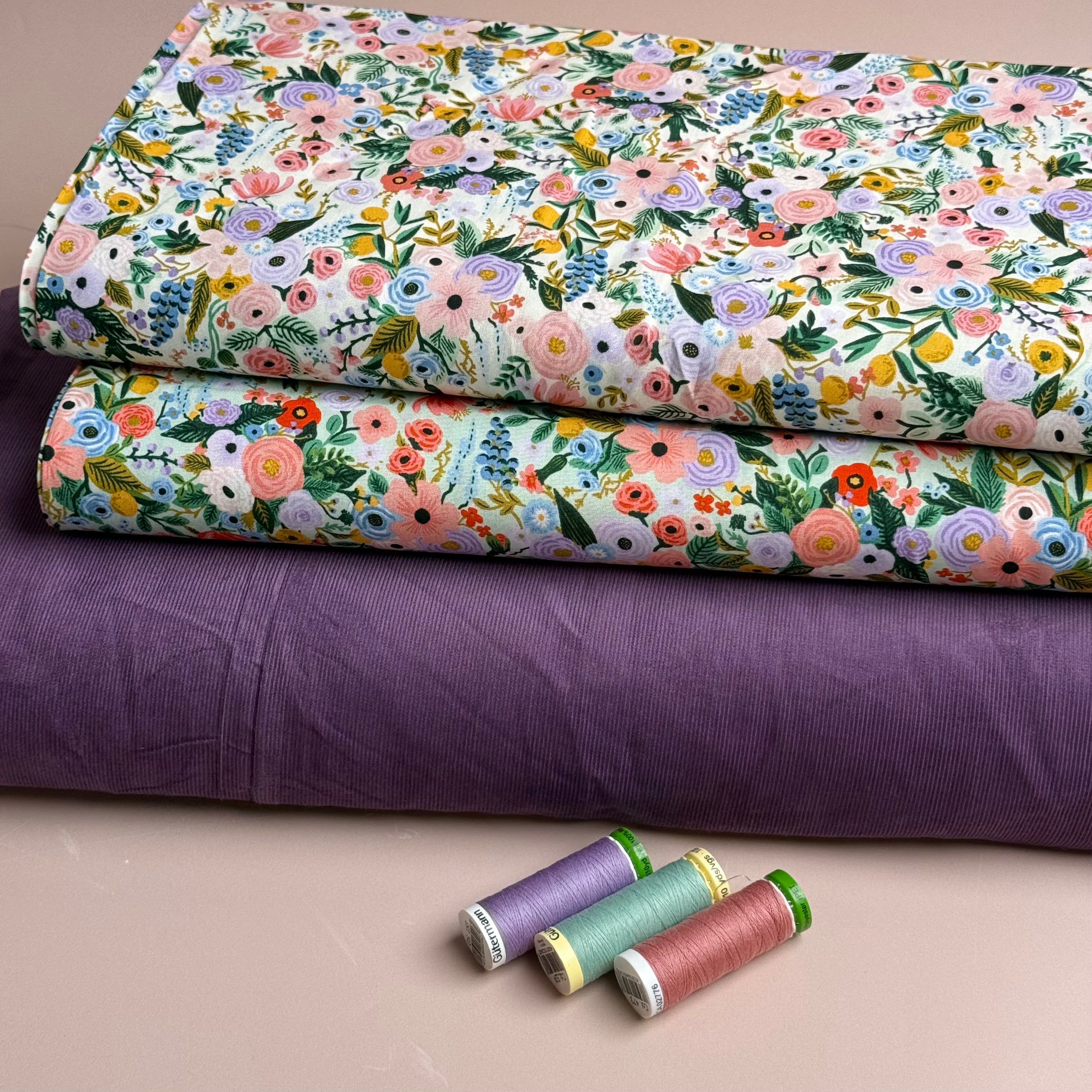 Rifle Paper Co -  Petite Garden Party in Mint Rayon Fabric