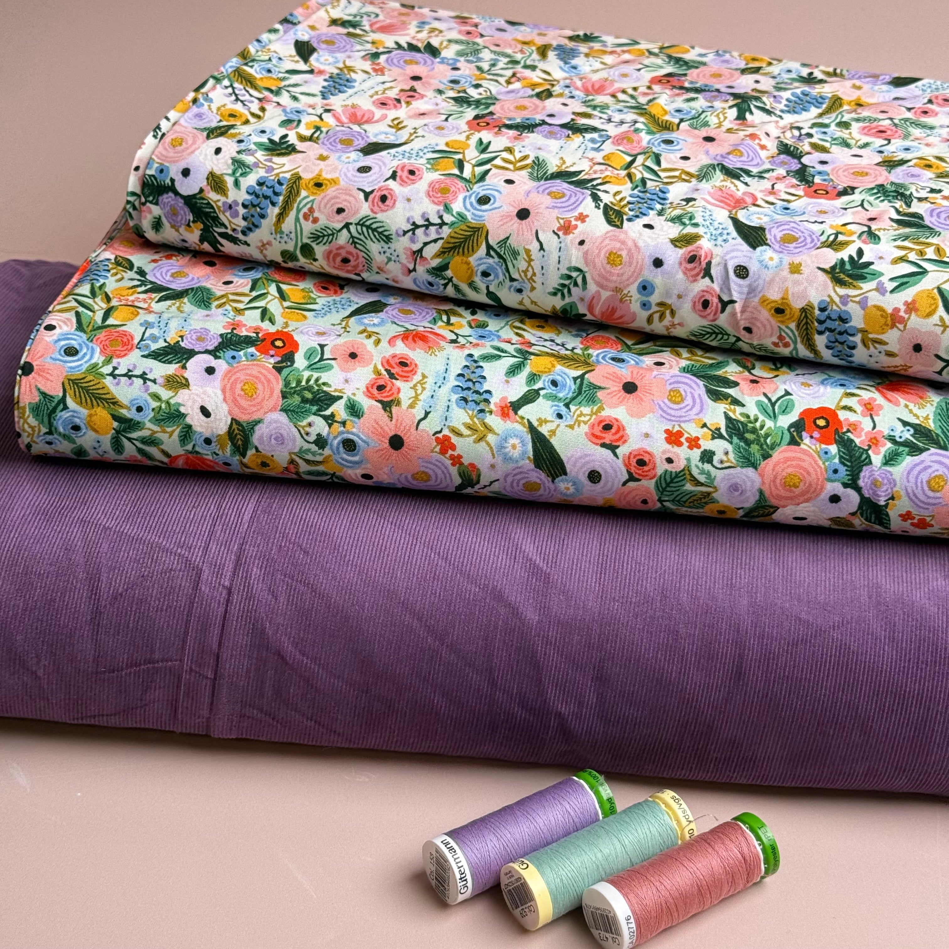 Rifle Paper Co -  Petite Garden Party in Mint Rayon Fabric