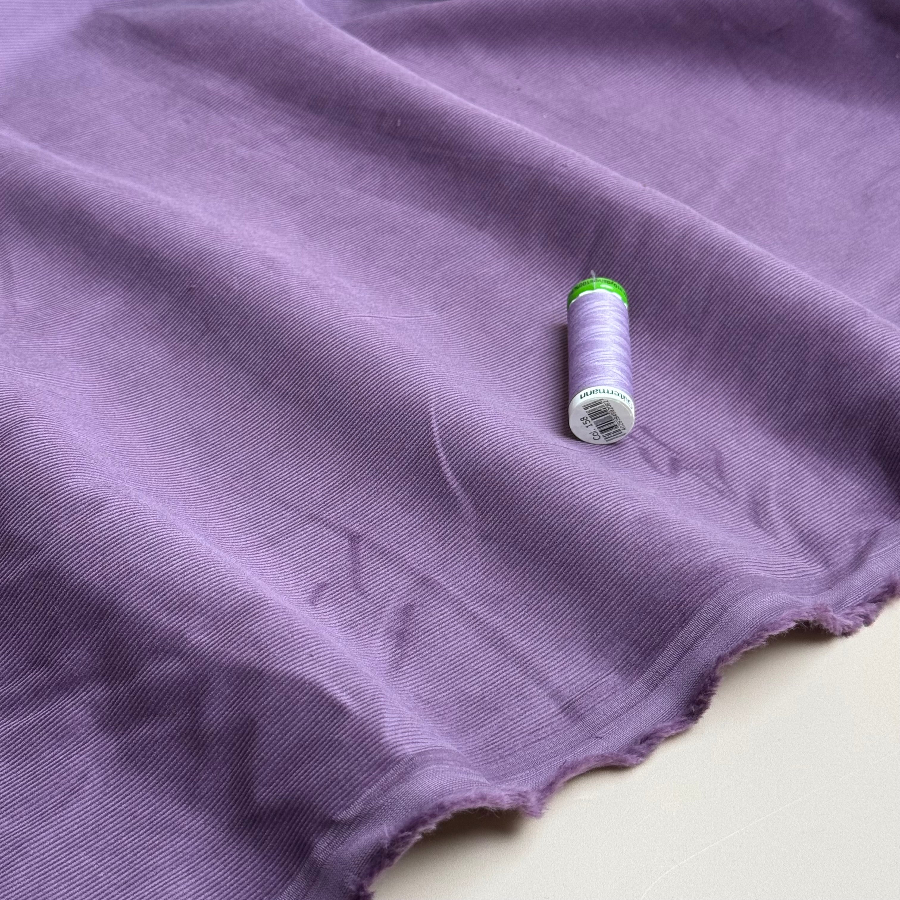 21 Wale Cotton Needlecord in Lavender