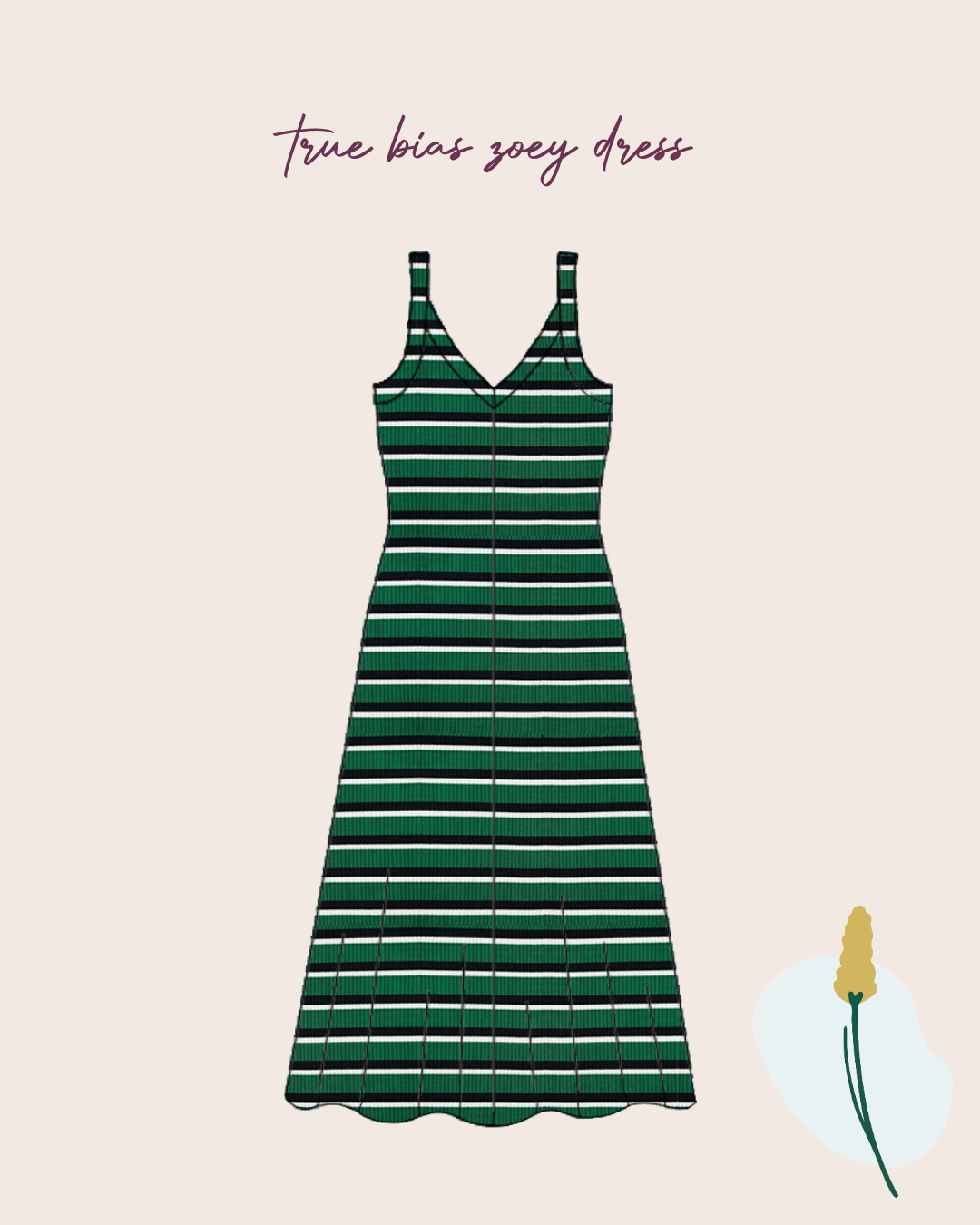 Derby Stripe Ribbed Jersey Frog with TENCEL™ Modal Fibres