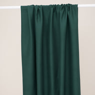 REMNANT 0.58 metre - Mind The MAKER - Plain Bottle Green ECOVERO™ Viscose Leia Crepe Fabric