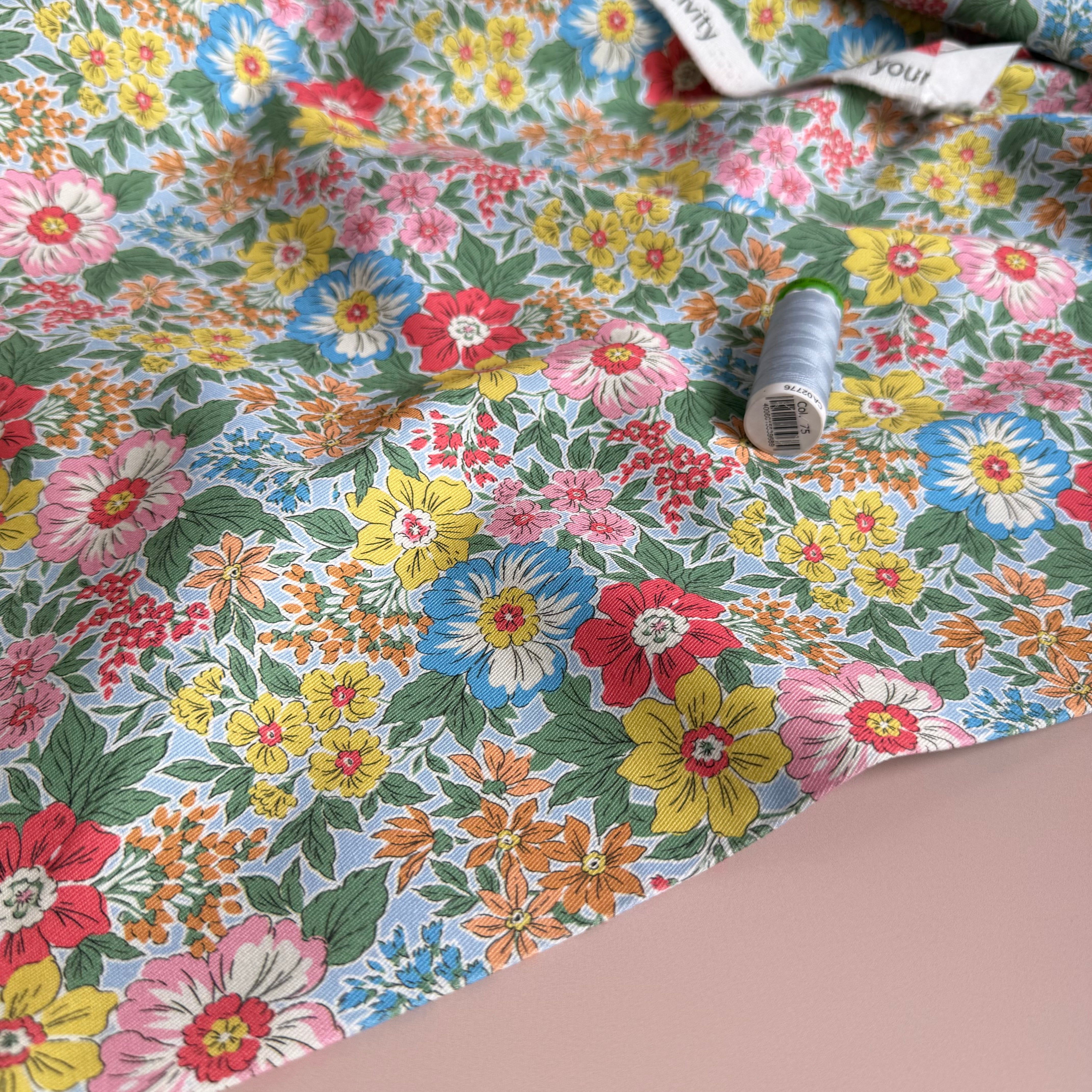 Spring Meadow Cotton Canvas Gabardine Twill