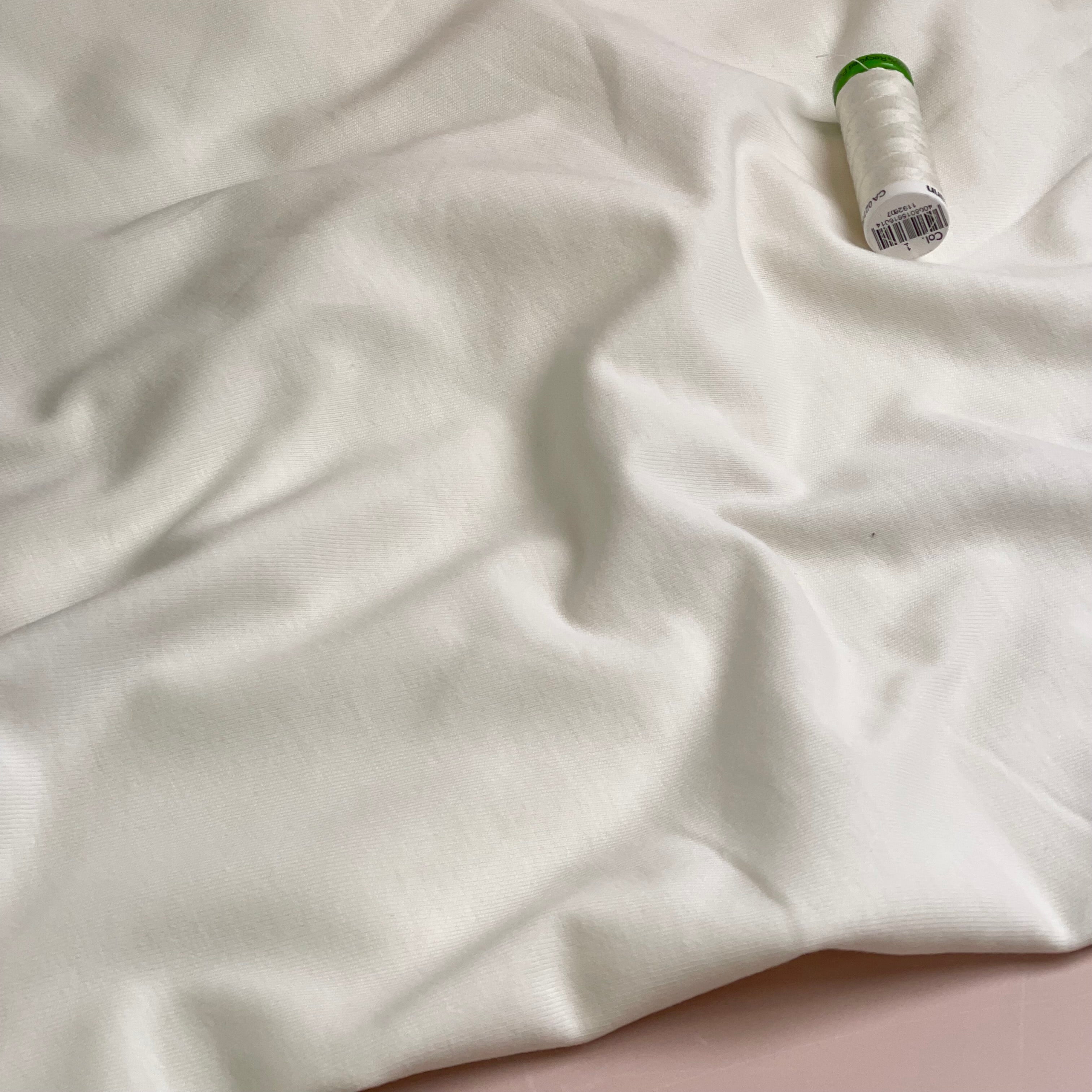 Pure Organic Cotton Jersey in Ecru