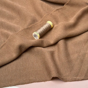 Soft Touch Viscose Blend Sweater Knit in Caramel