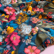 Botanical Garden Cotton Sweat Shirting Fabric