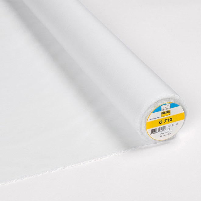 Fusible G 710 Woven Light Cotton Interfacing in White - Sold in Half Meters