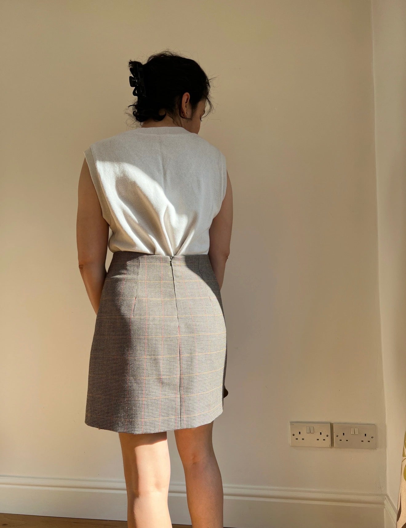 Sewing Kit - Dulce Skirt & Freddie Jacket in Black Wool Boucle Tweed