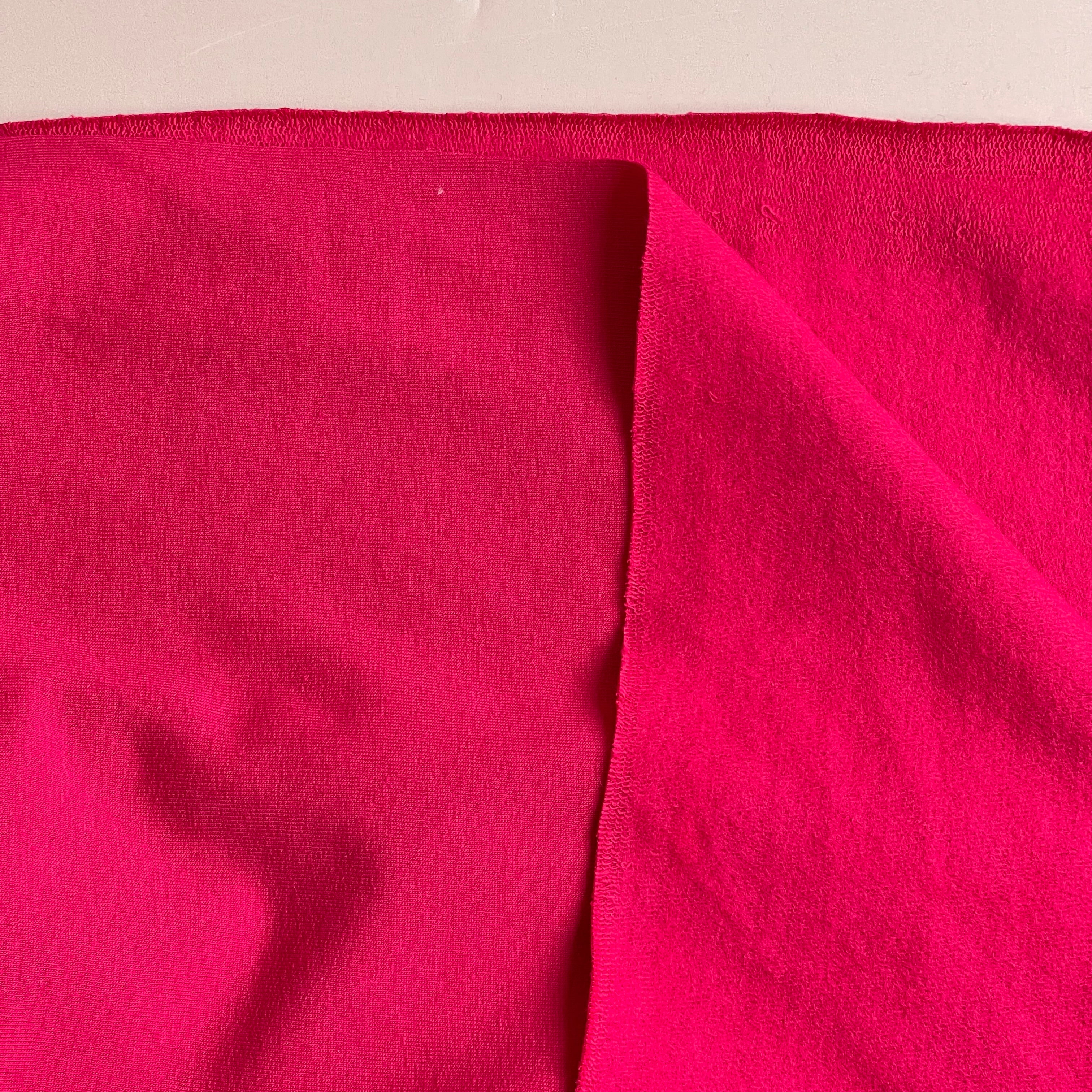 Brushed Sweat-shirting in Carmine