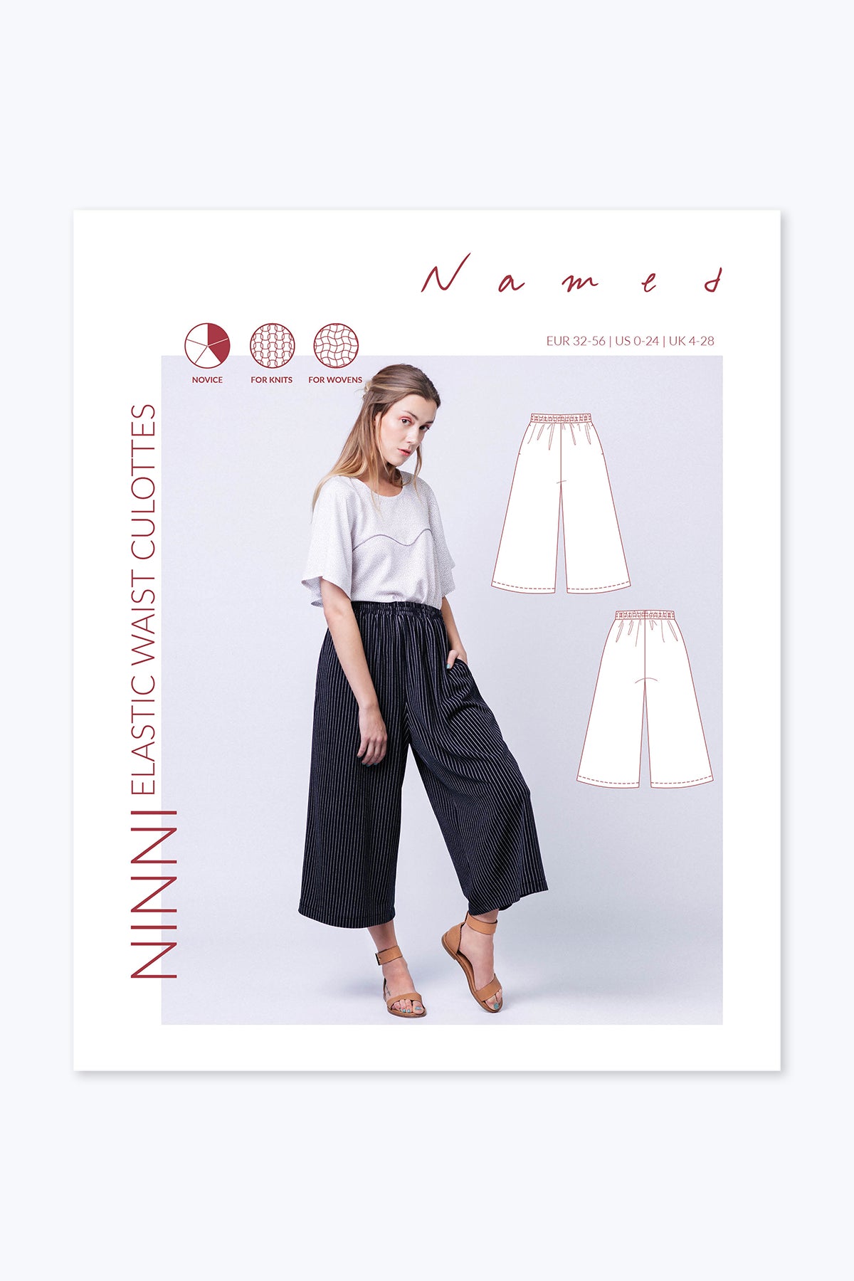 Named Clothing - NINNI Elastic Waist Culottes Sewing Pattern