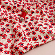 Ex-Designer Deadstock - Wild Poppy Cotton Poplin Fabric