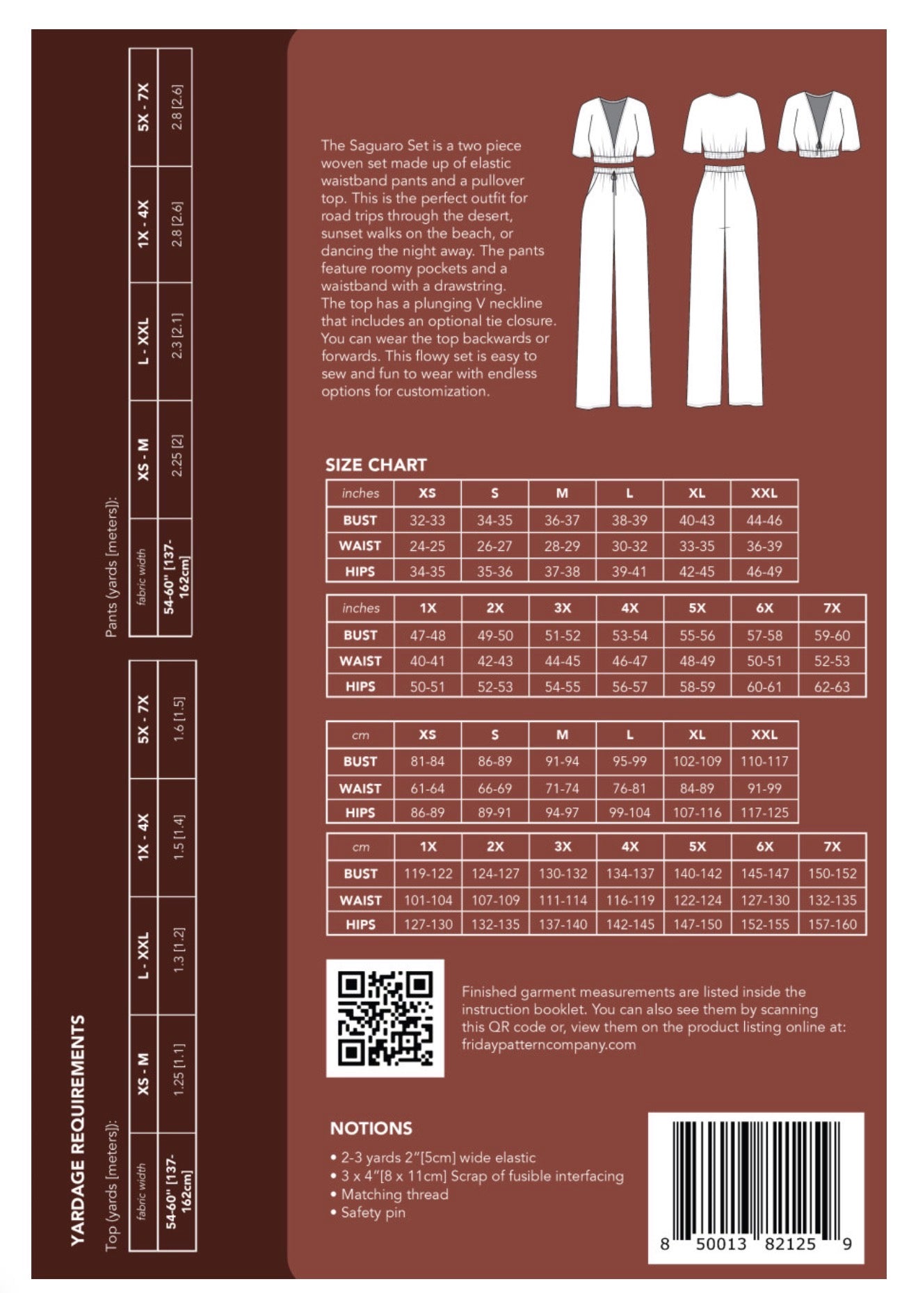 FRIDAY Pattern Co - Saguaro Set Sewing Pattern