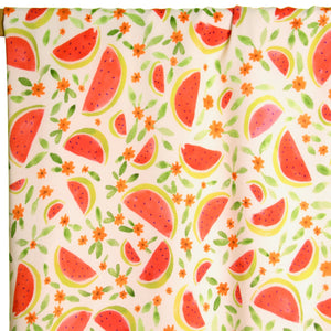 Atelier Jupe - White Viscose with Watermelons Fabric