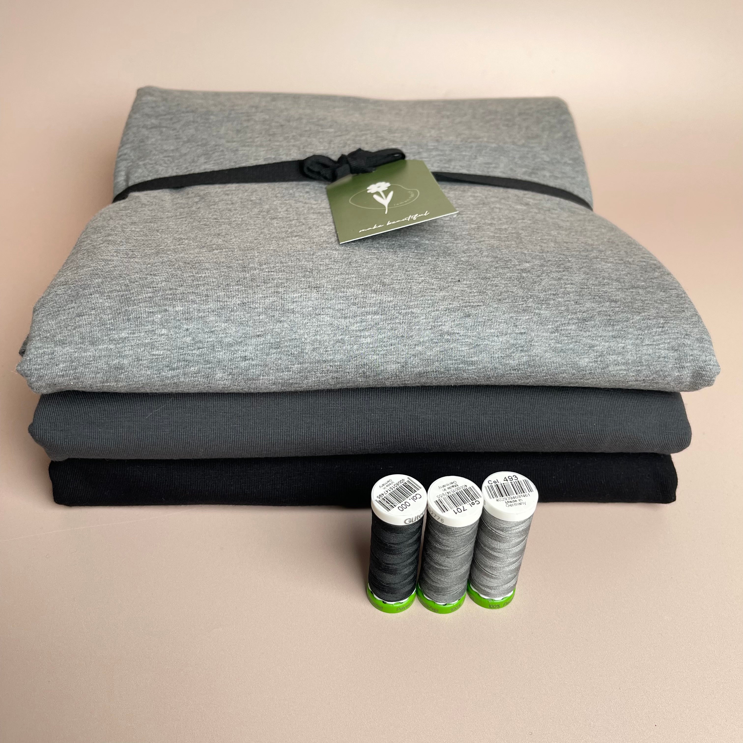 Colour Bundles - Neutrals Night Essential Chic Cotton Jersey Fabrics