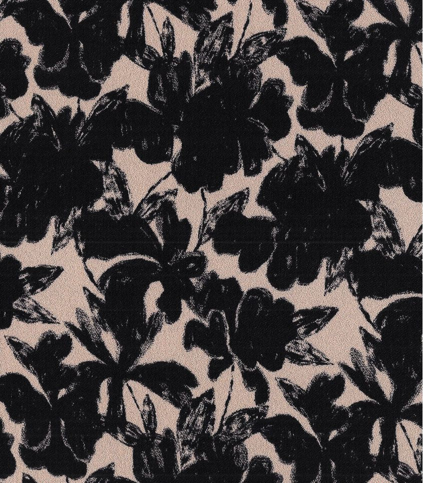 REMNANT 0.48 Metre - Cousette - Midnight Garden Viscose Crepe Fabric