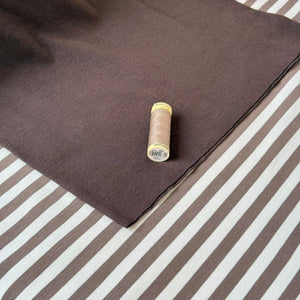 Chocolate Brown Organic Tubular Cuff Ribbing