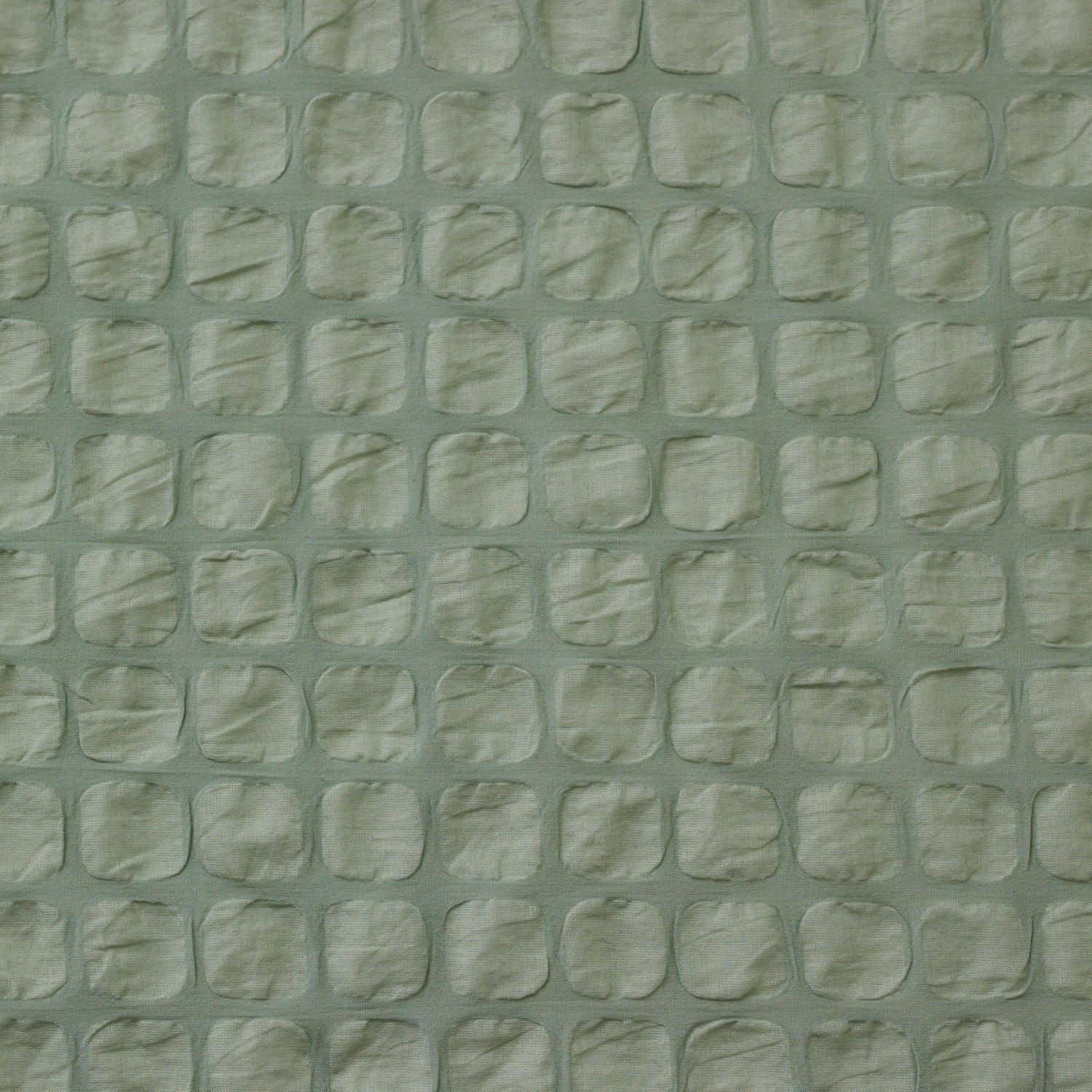 Kokka - Textured Waffle Squares Ripple Cotton Lawn in Mint