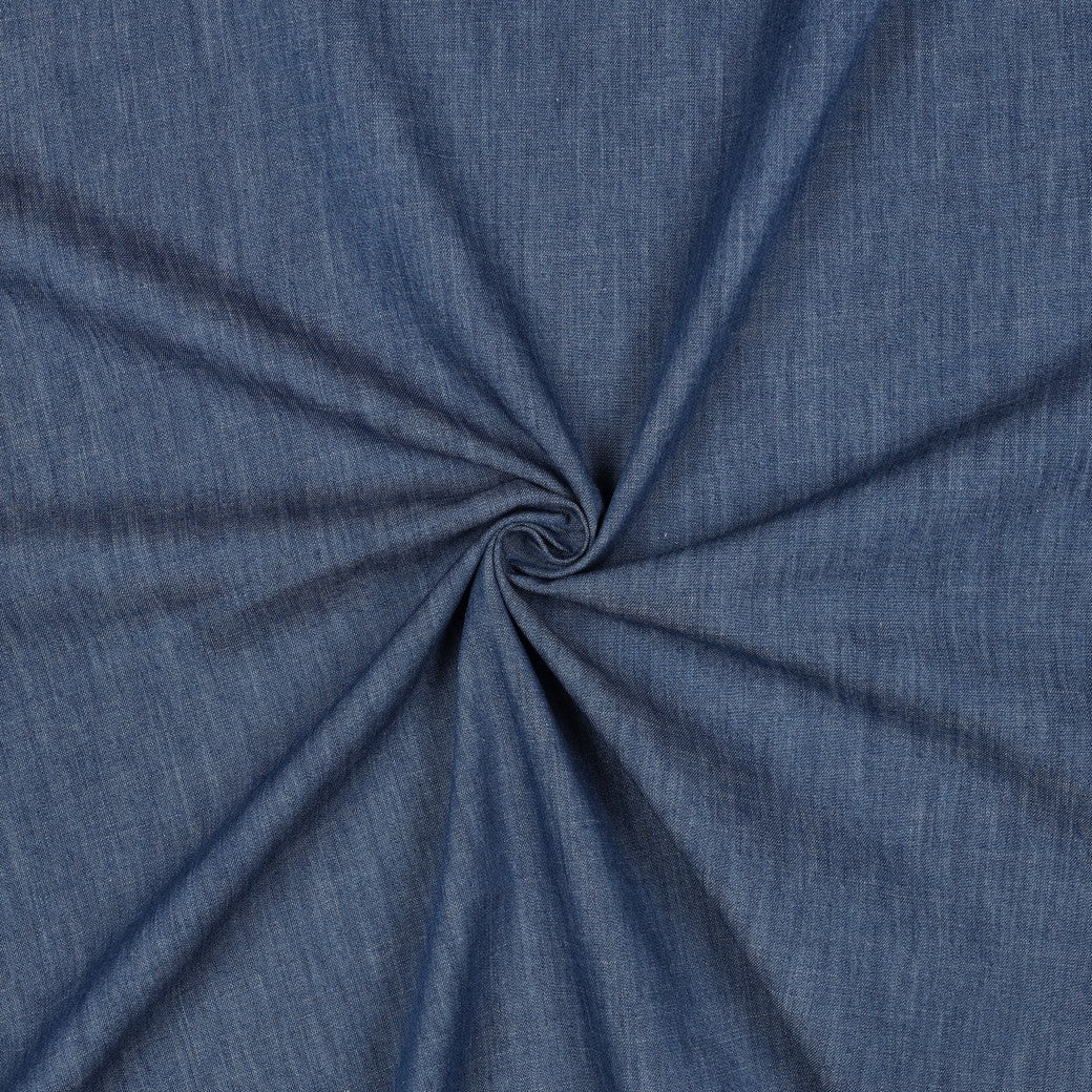 Indigo Blue Denim Slub Fabric
