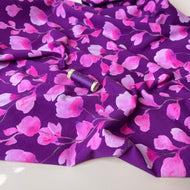 Danish Design - Painterly Pink Petals Cotton Jersey Fabric