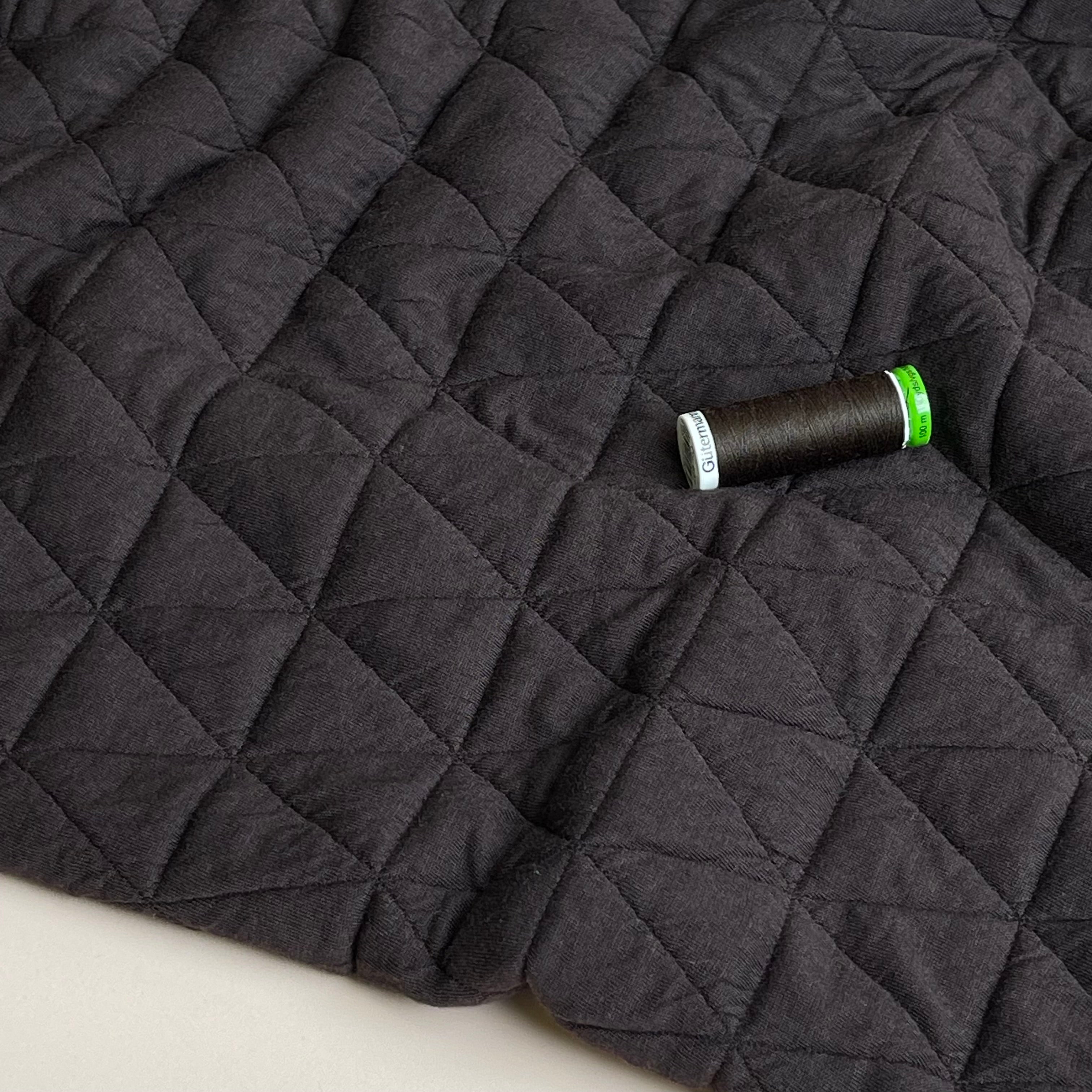 Triangles in Brown Quilted Knit