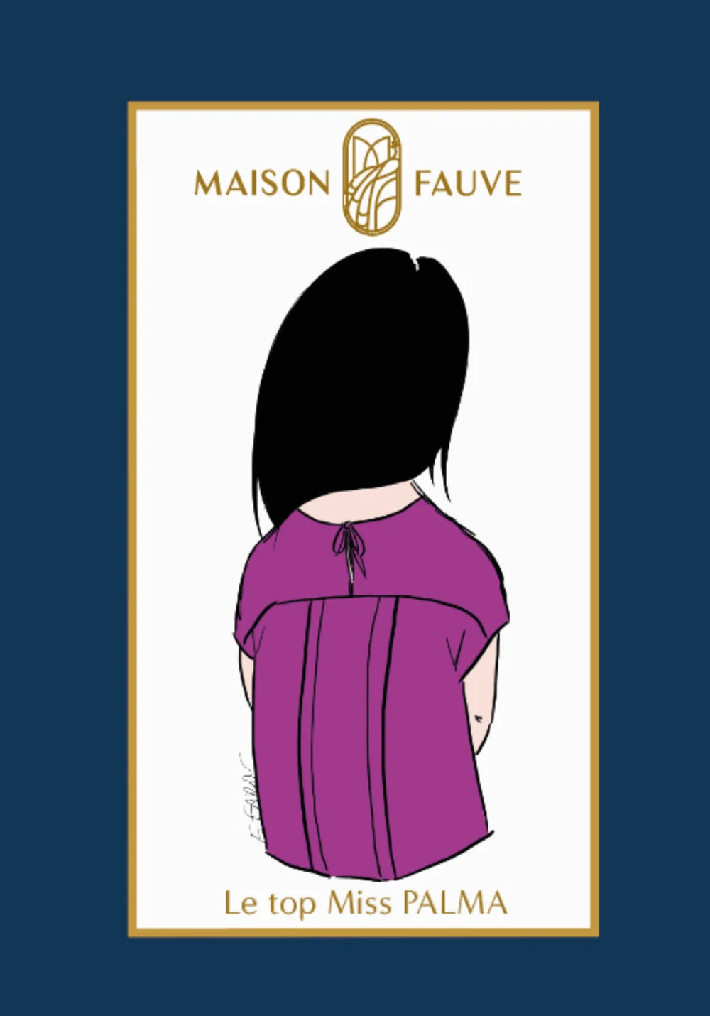 Maison Fauve - MISS PALMA Top Sewing Paper Pattern (age 4-14)