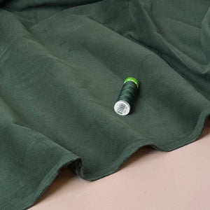21 Wale Cotton Needlecord in Forest Green