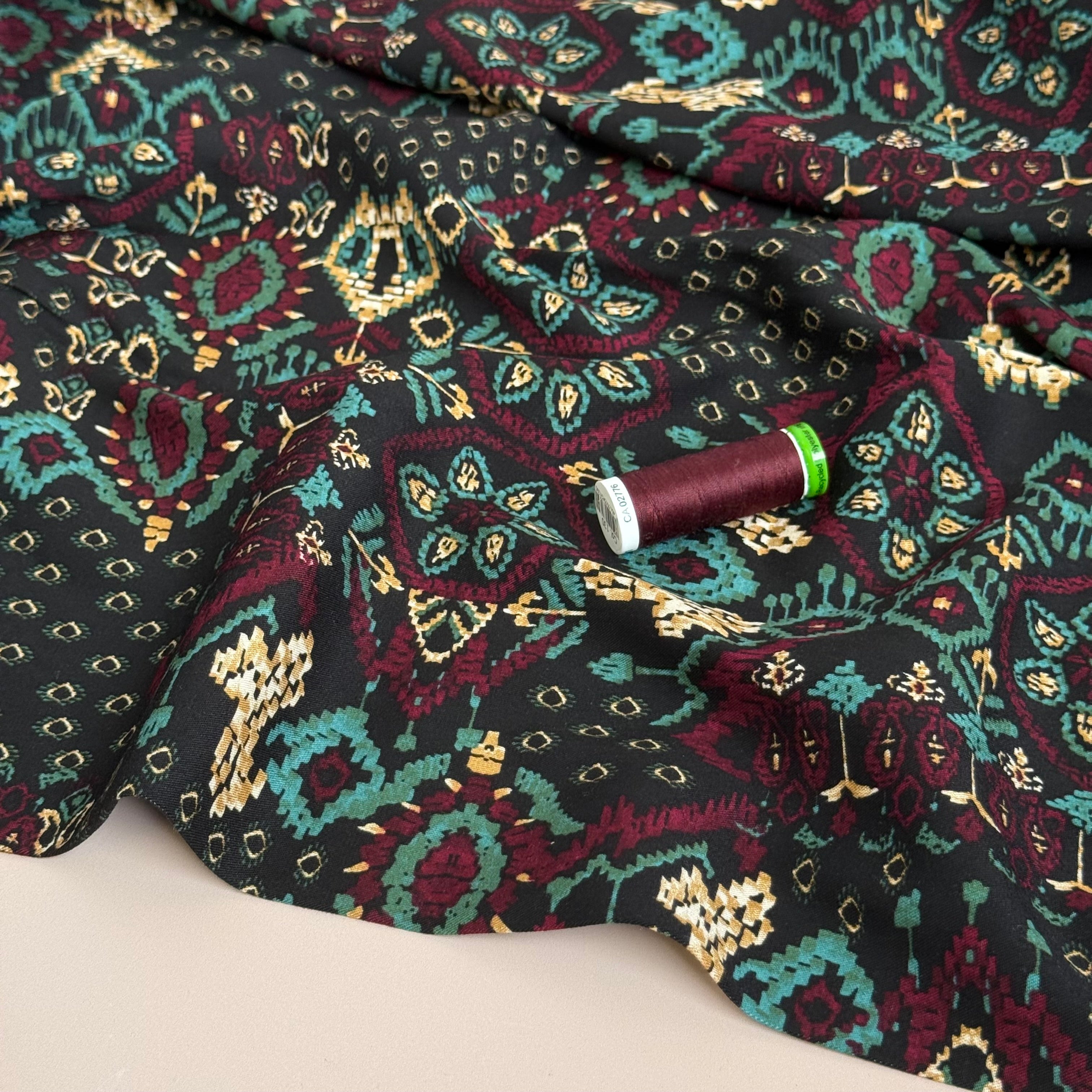 Rosella Tapestry Viscose Twill with Stretch