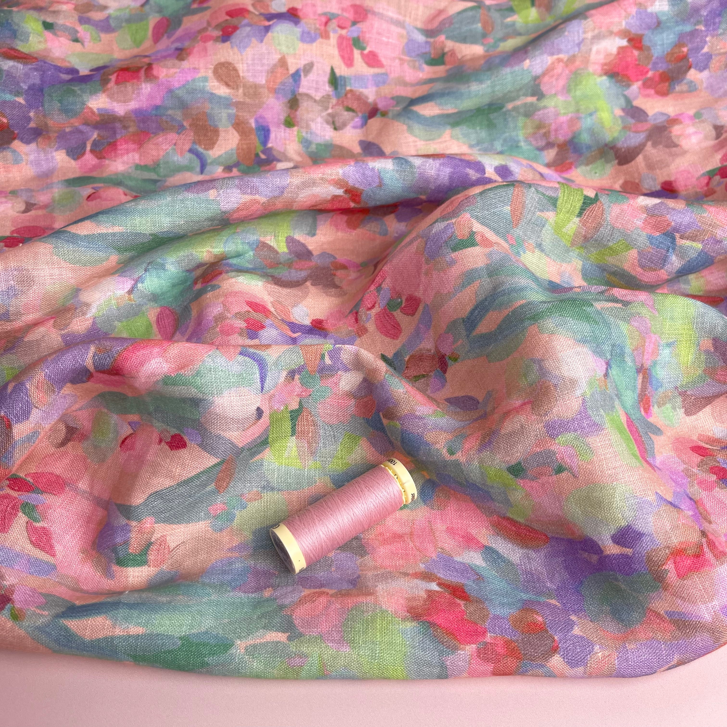 Summer Party - Lupine Petals Blush Pure Linen