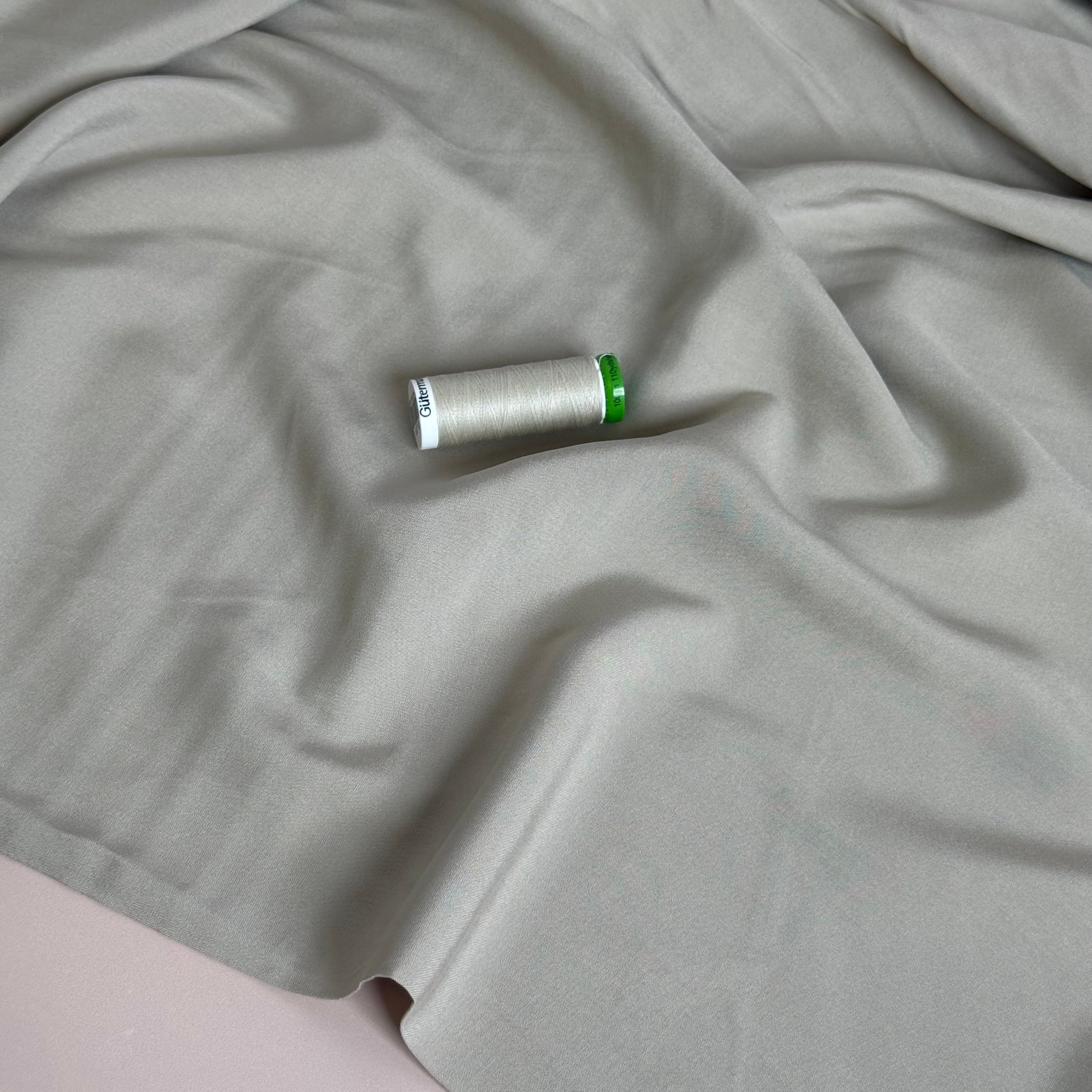 Elegance Sand Plain ECOVERO Viscose Fabric