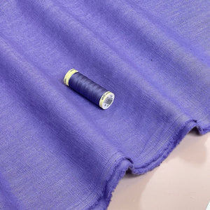 Breeze Violet Purple - Enzyme Washed Linen Cotton Fabric