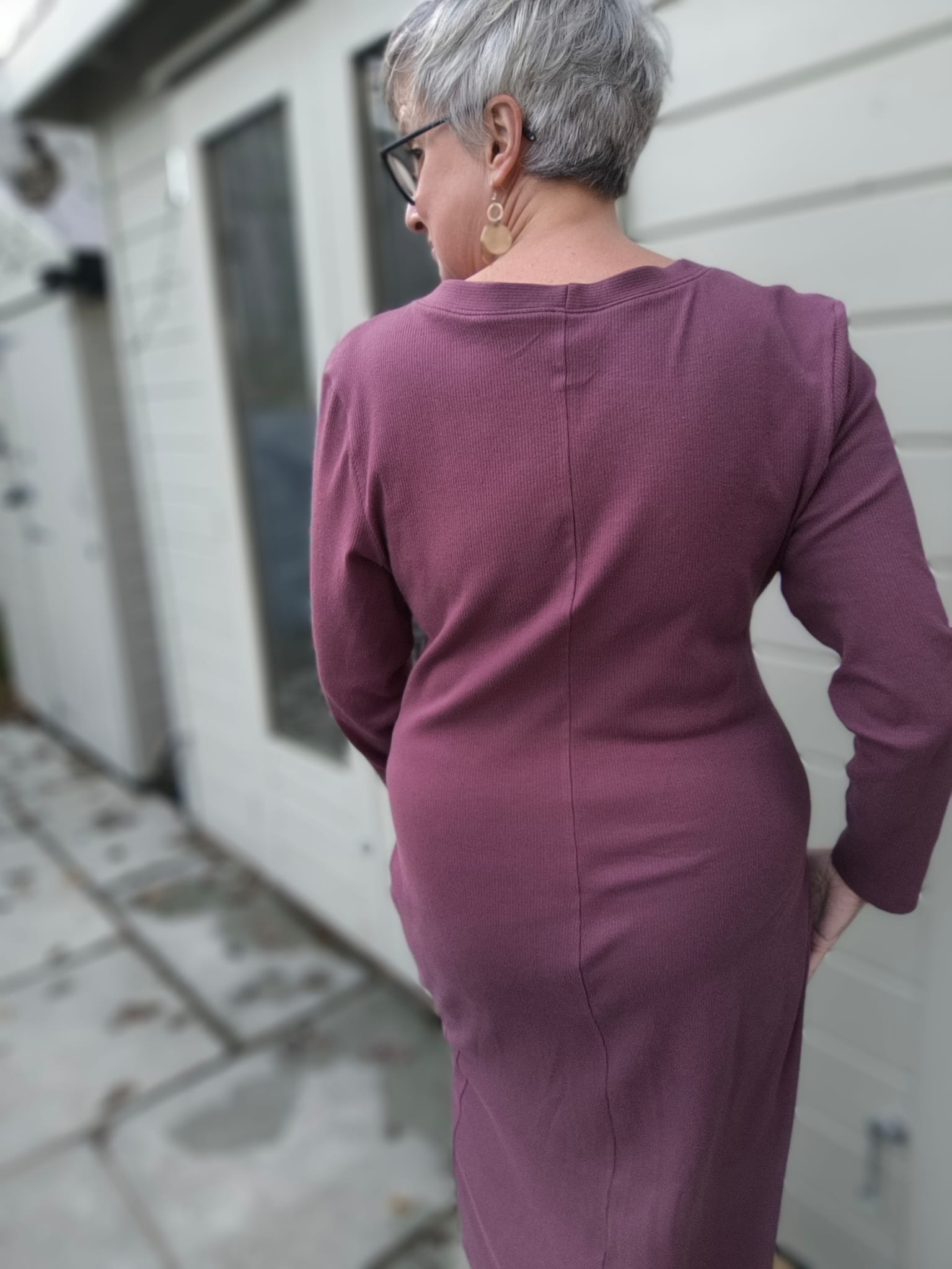 Sewing Kit -True Bias Brynn Cardigan Dress Sewing Kit in Cosy Cotton Ribbed Jersey (multiple Colour options)