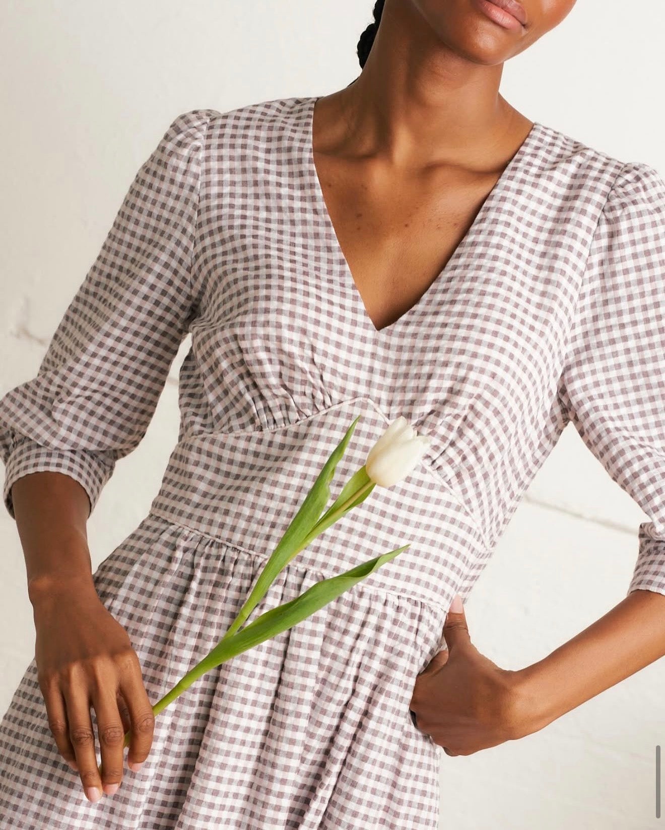 Ex-Designer Deadstock - Parma Violet Yarn Dyed Cotton Gingham Fabric