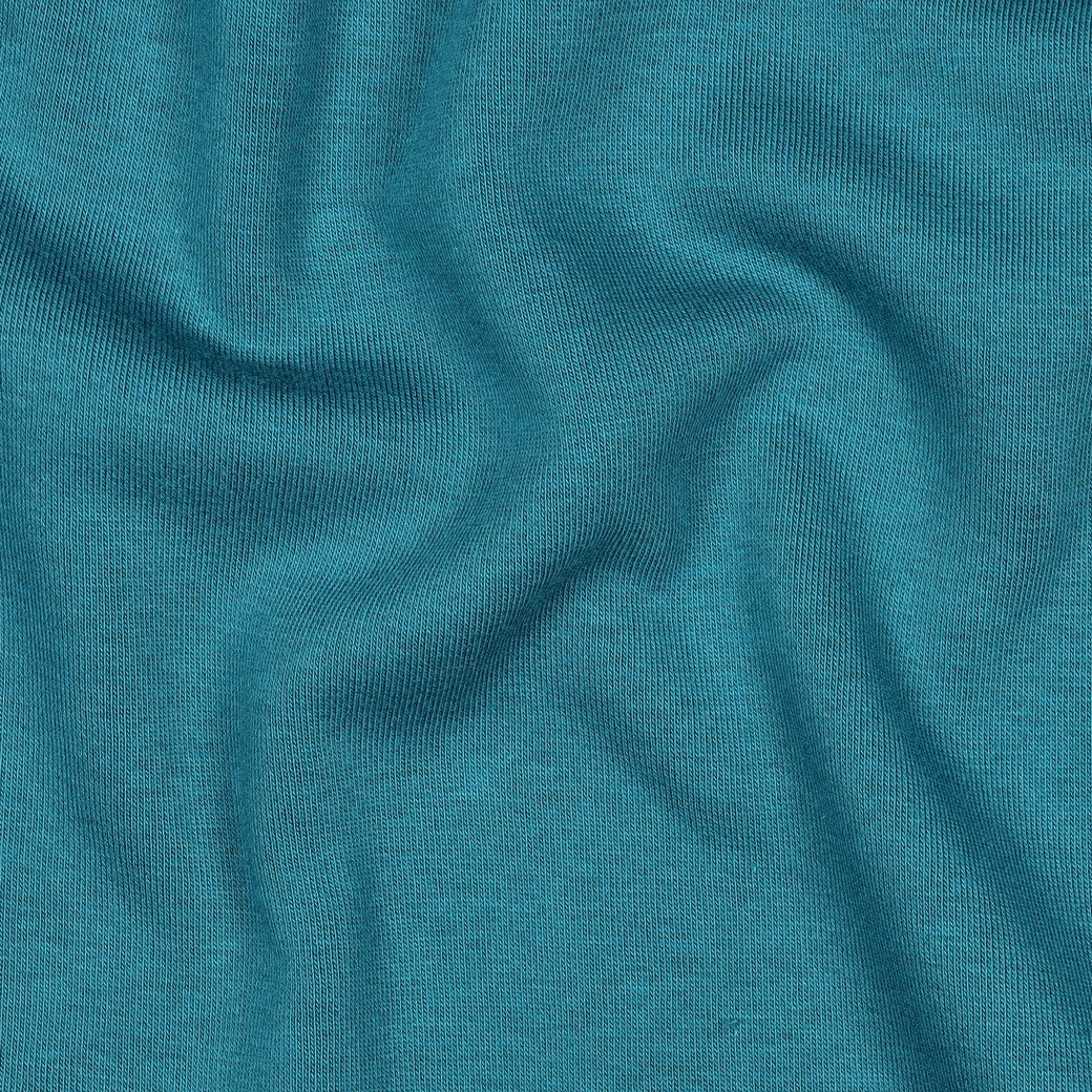 Jogging in Petrol Fleece Back Sweat-Shirting Fabric