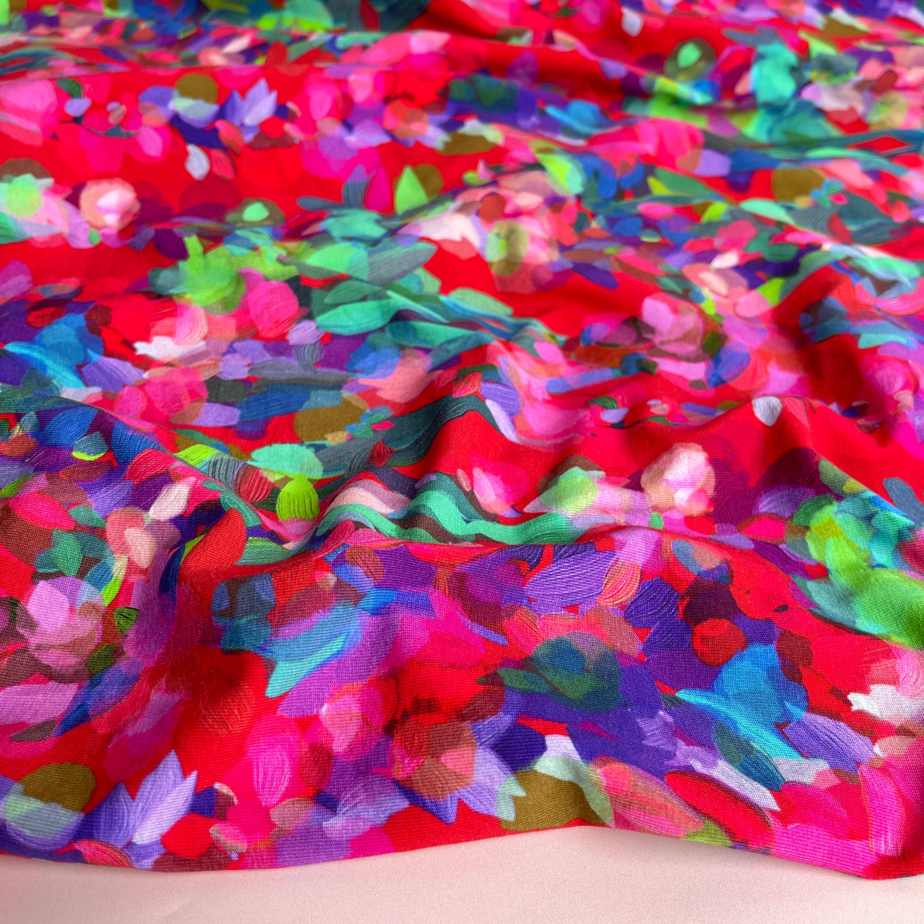 Sewing Kit - Kielo Wrap Dress in Lupine Petals Cotton Jersey